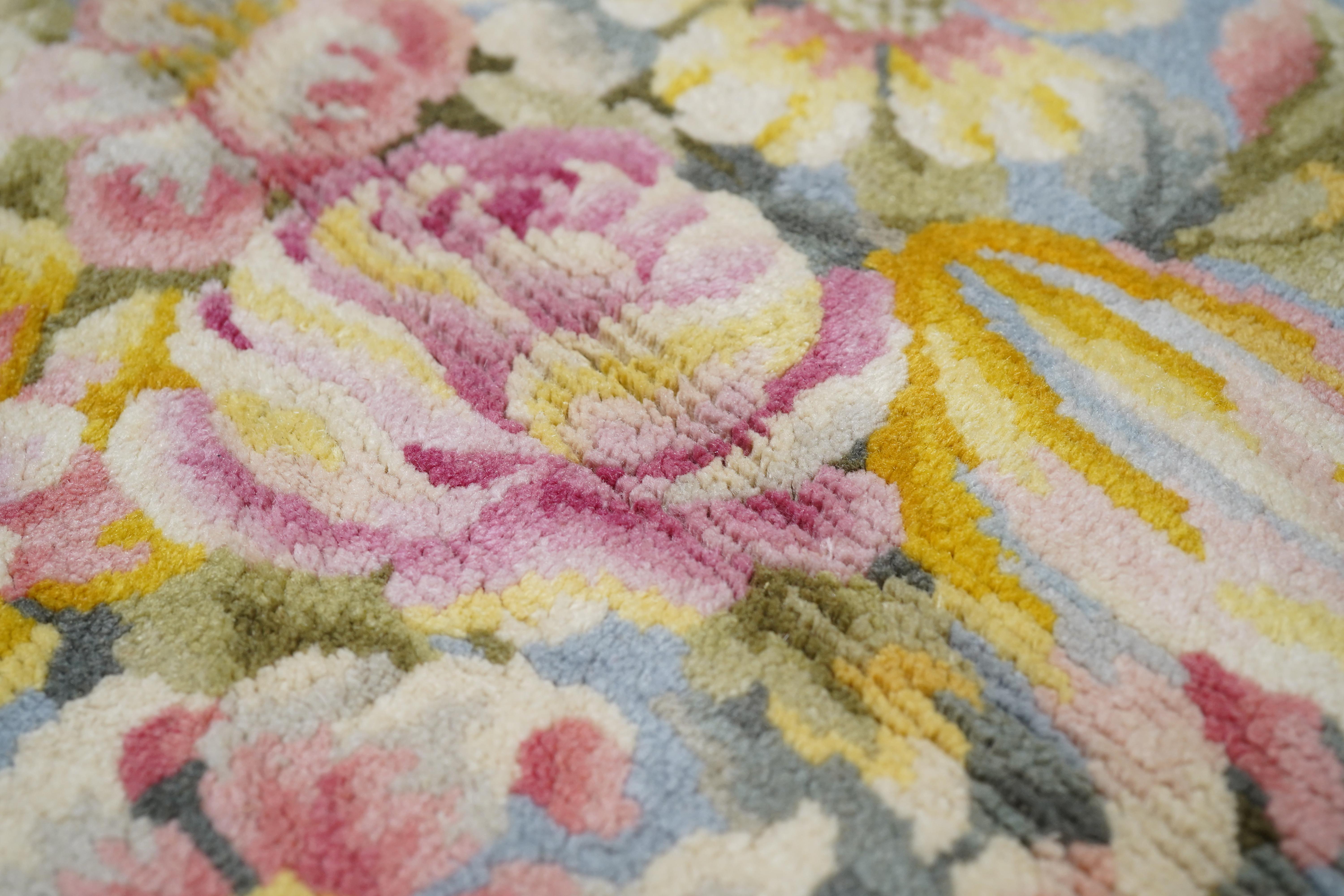 Vintage Savannerie Rug 11’1” x 21’4” For Sale 1