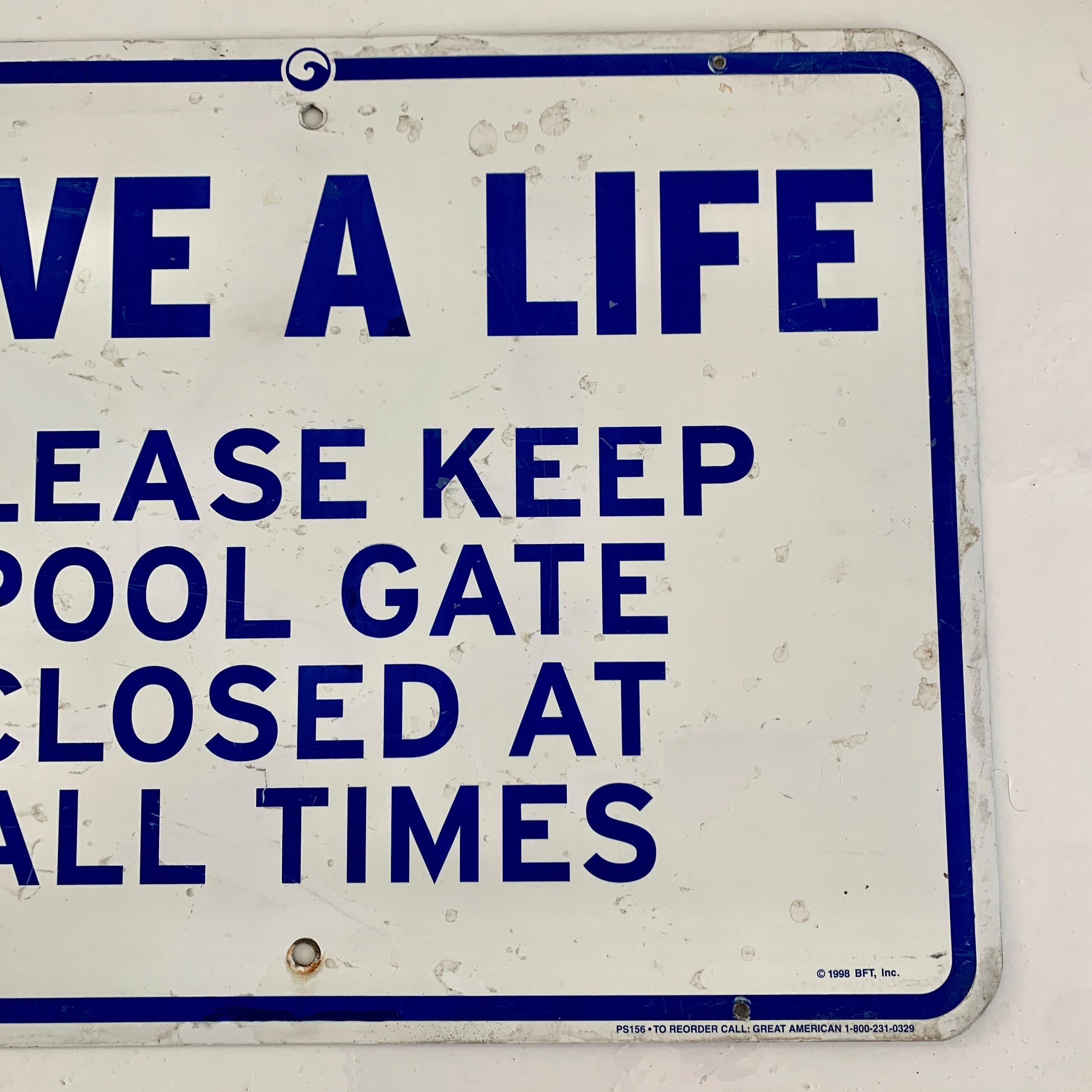 old swimming pool signs
