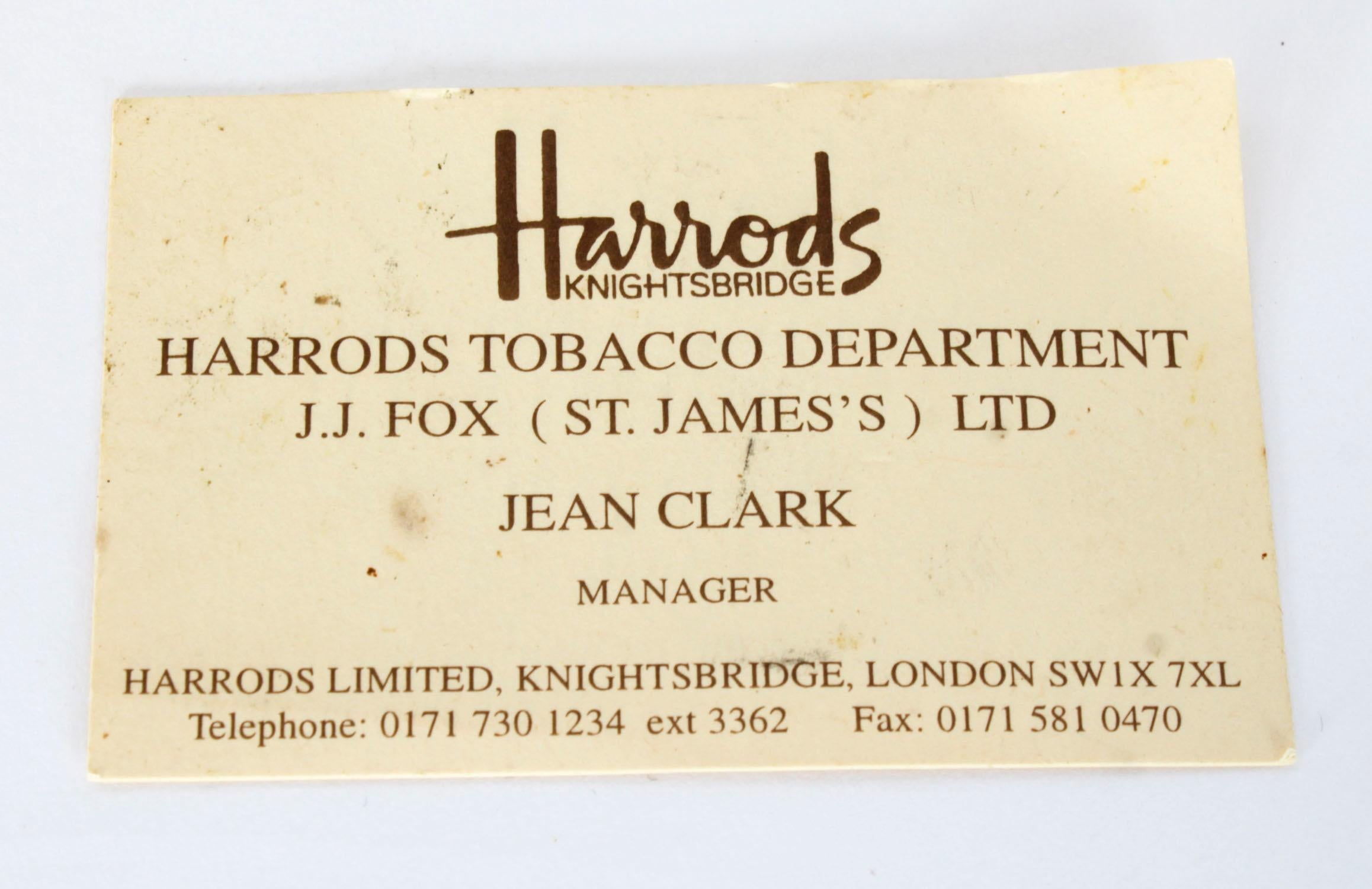 Vintage Savinelli Karelian Birch Humidor Harrods Mid 20th Century For Sale 12