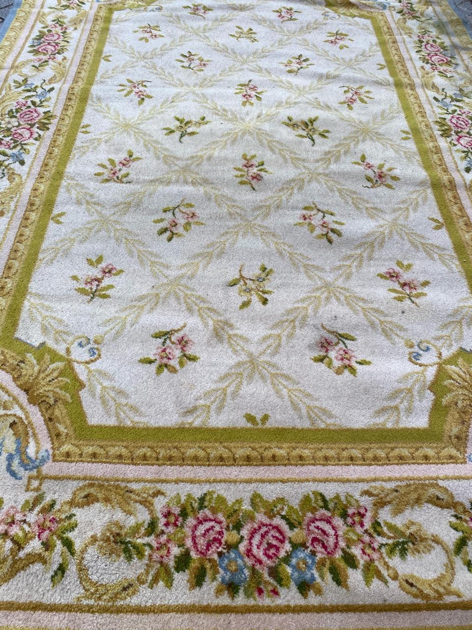 Vintage Savonnerie Style Carpet 1