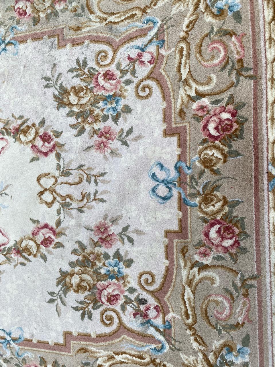 Aubusson Vintage Savonnerie Style Rug