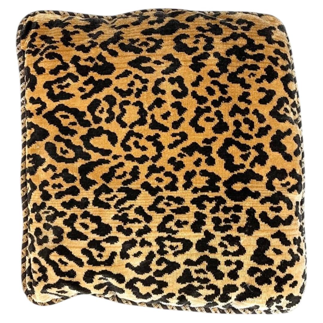 Vintage Scalamandre Leopard Throw Pillow
