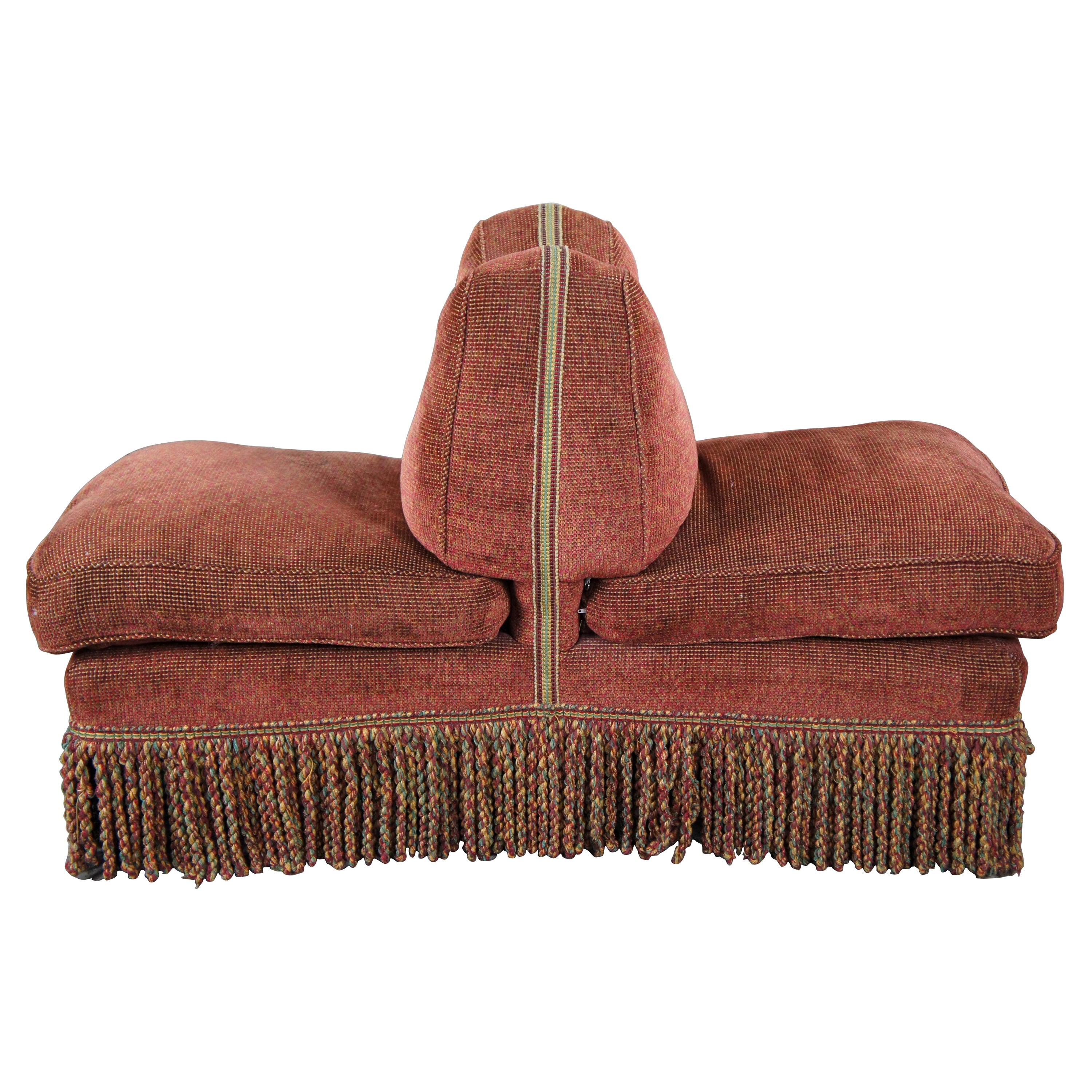 Vintage Scalamandre Tete a Tete Double Seat Settee Bench Lounge Chair