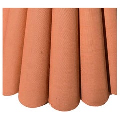 Vintage Scalloped Mauve Pink Lamp Shade