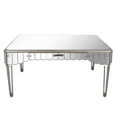 Vintage Scalloped Mirror Vanity or Desk