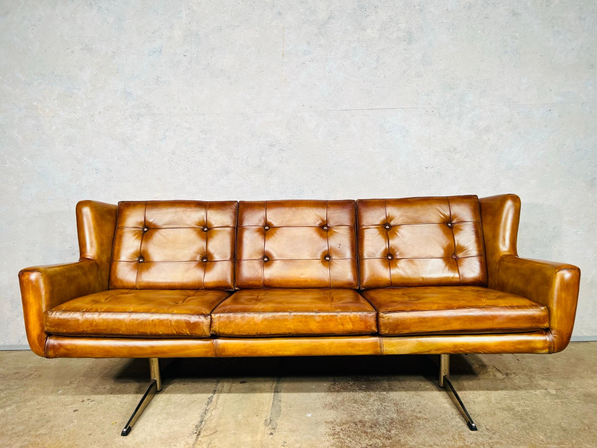 scandi leather sofa