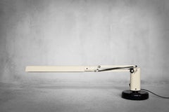 Vintage Scandianavian Beige Plastic Lucifer Table Lamp from  Fagerhults, 1975