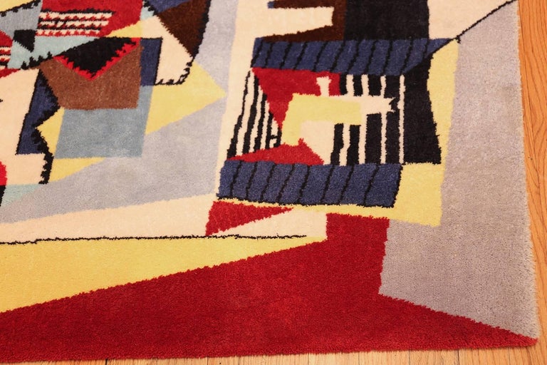 Vintage Scandinavian (after) Pablo Picasso Bird Cage Rug. Size: 5' 8