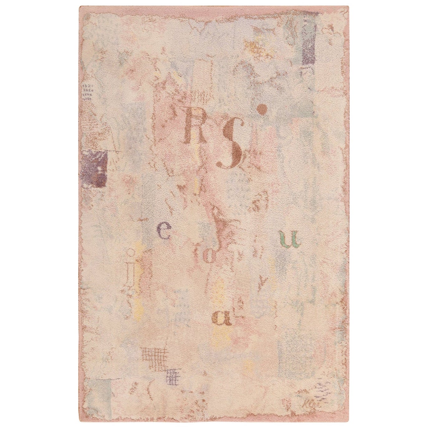 Tappeto vintage The Modern Scandinavian (after) Paul Klee Modern. 5 ft 10 in x 9 ft 2 in