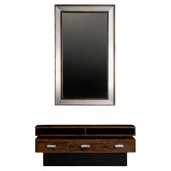 Vintage Scandinavian Ambassador Console with Mirror from Fröseke Nybrofabriken