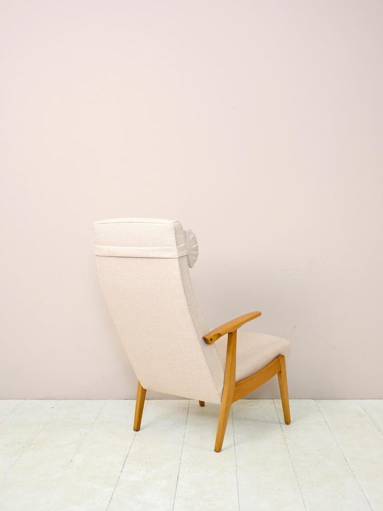 Visual Reference: Vintage Scandinavian Armchair With Headrest For Sale At 1Stdibs