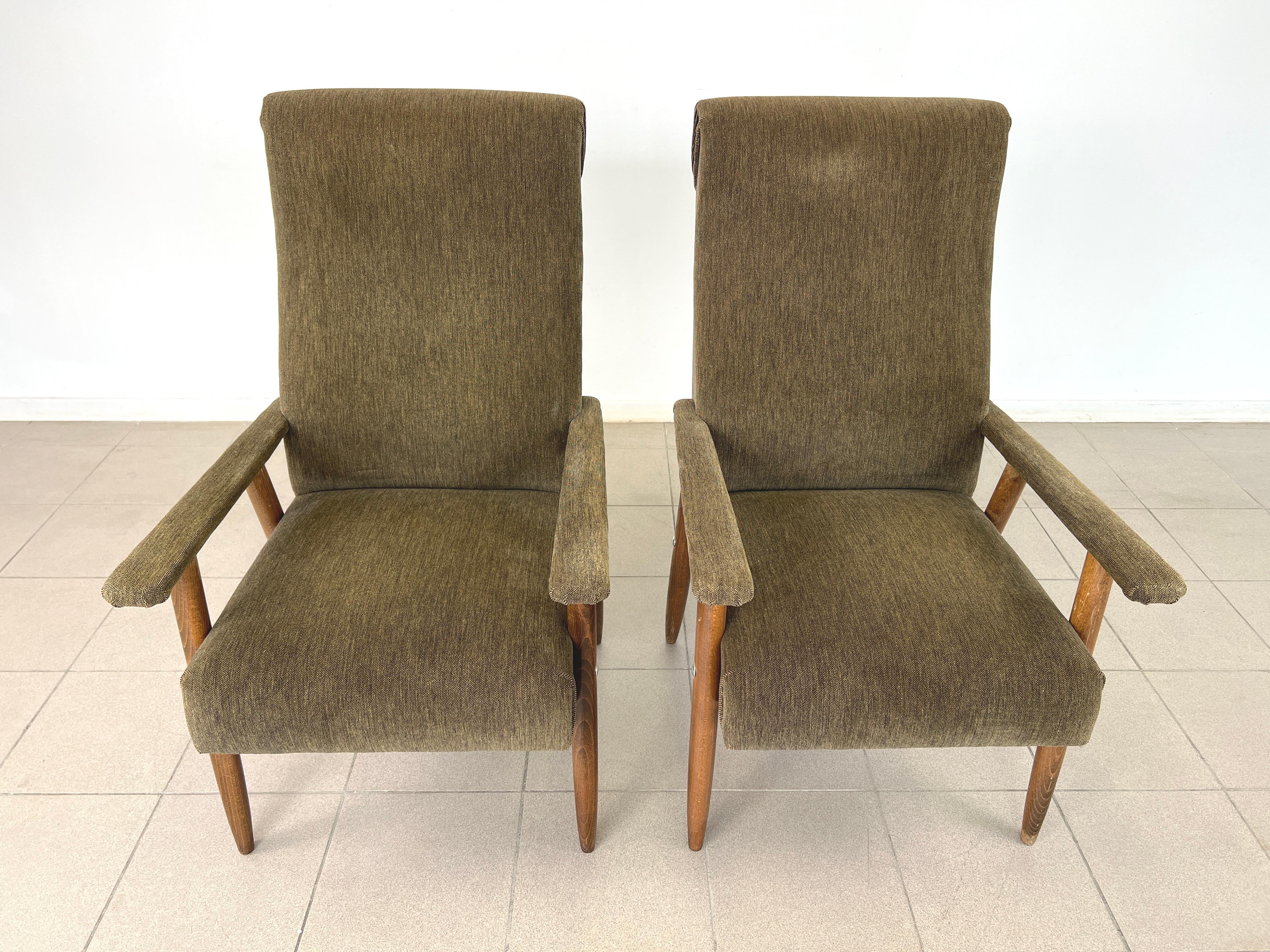 Danois Fauteuils scandinaves vintage - une paire en vente