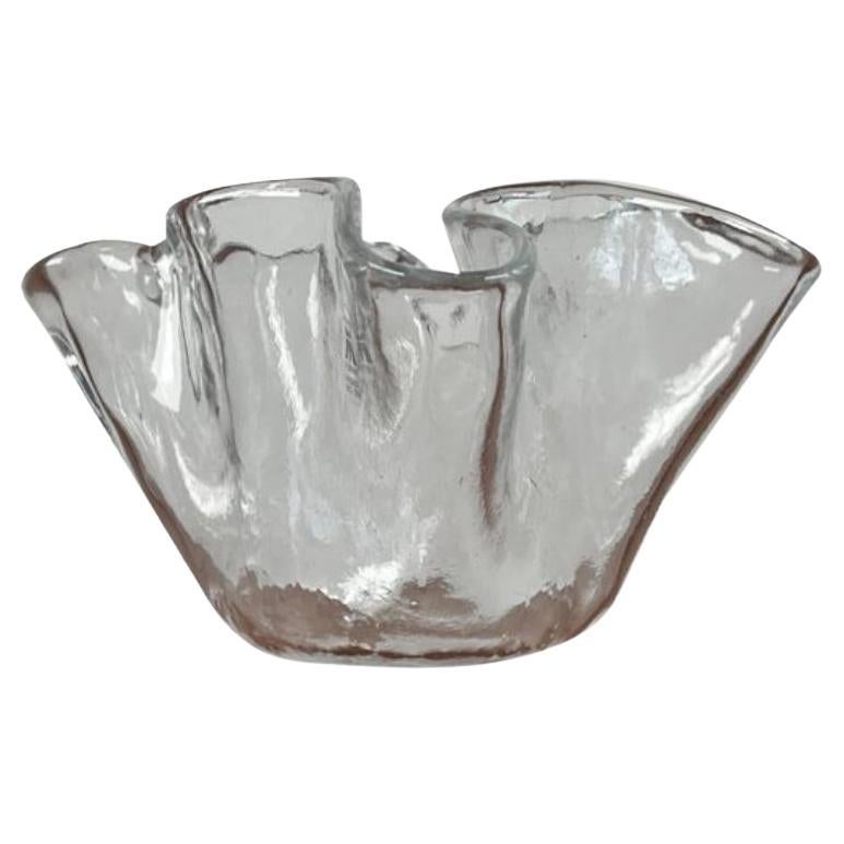 Vintage Scandinavian Art Glass Bowl from Magnor, 1970s