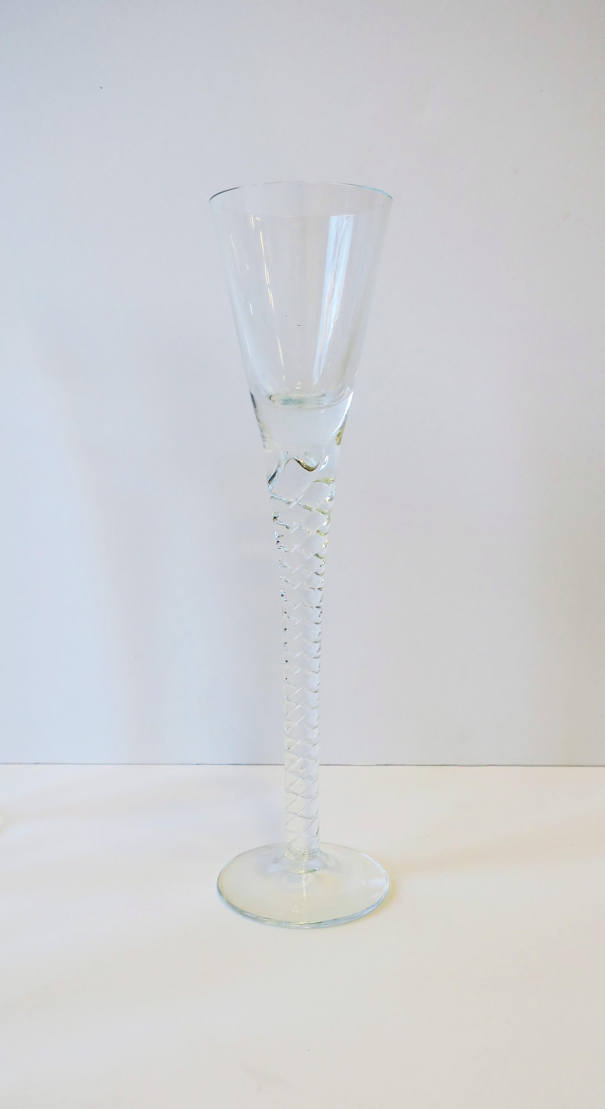 20th Century Vintage Scandinavian Barware Art Glass Aperitif or Shot Glasses, Set of 5