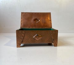 Vintage Scandinavian Brutalist Box in Copper