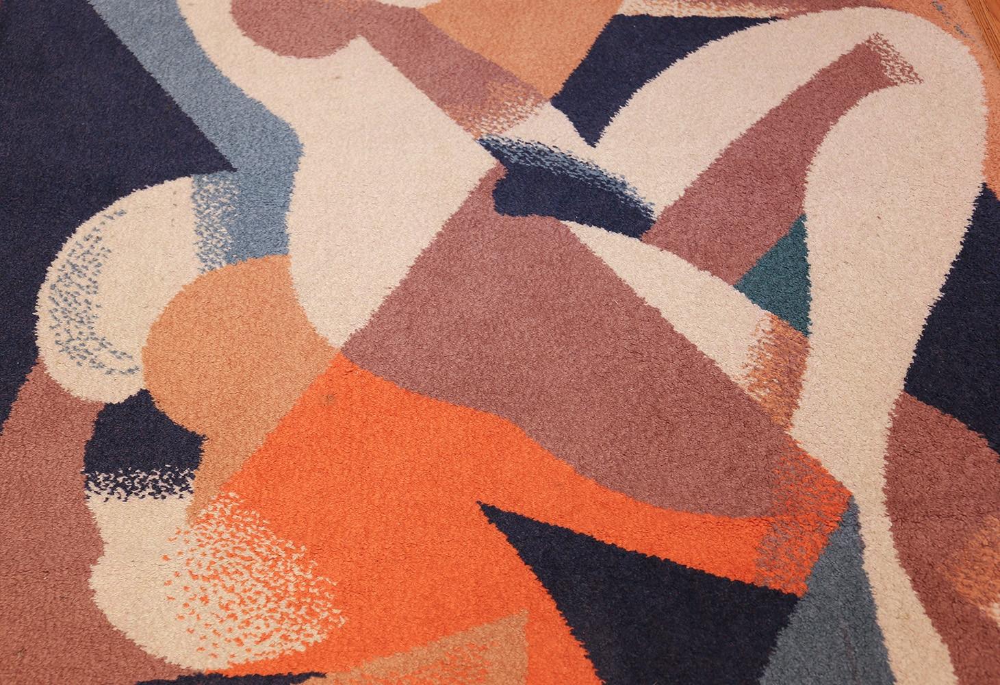 Scandinavian Modern Vintage Scandinavian Carpet by Ege After René Magritte. 4' 7