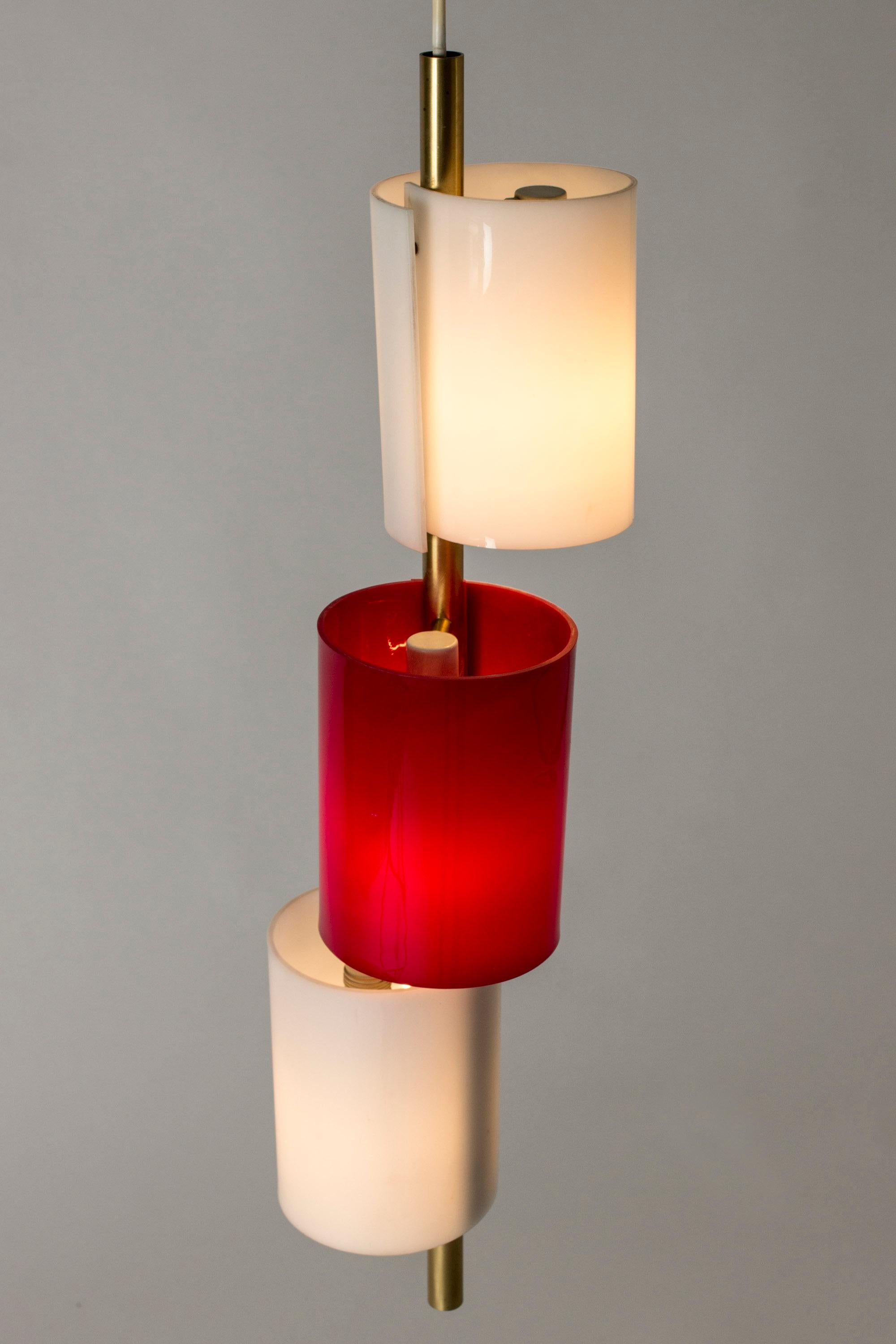 Vintage Scandinavian Ceiling Light, Hans Bergström, Ateljé Lyktan, Sweden, 1950s For Sale 1