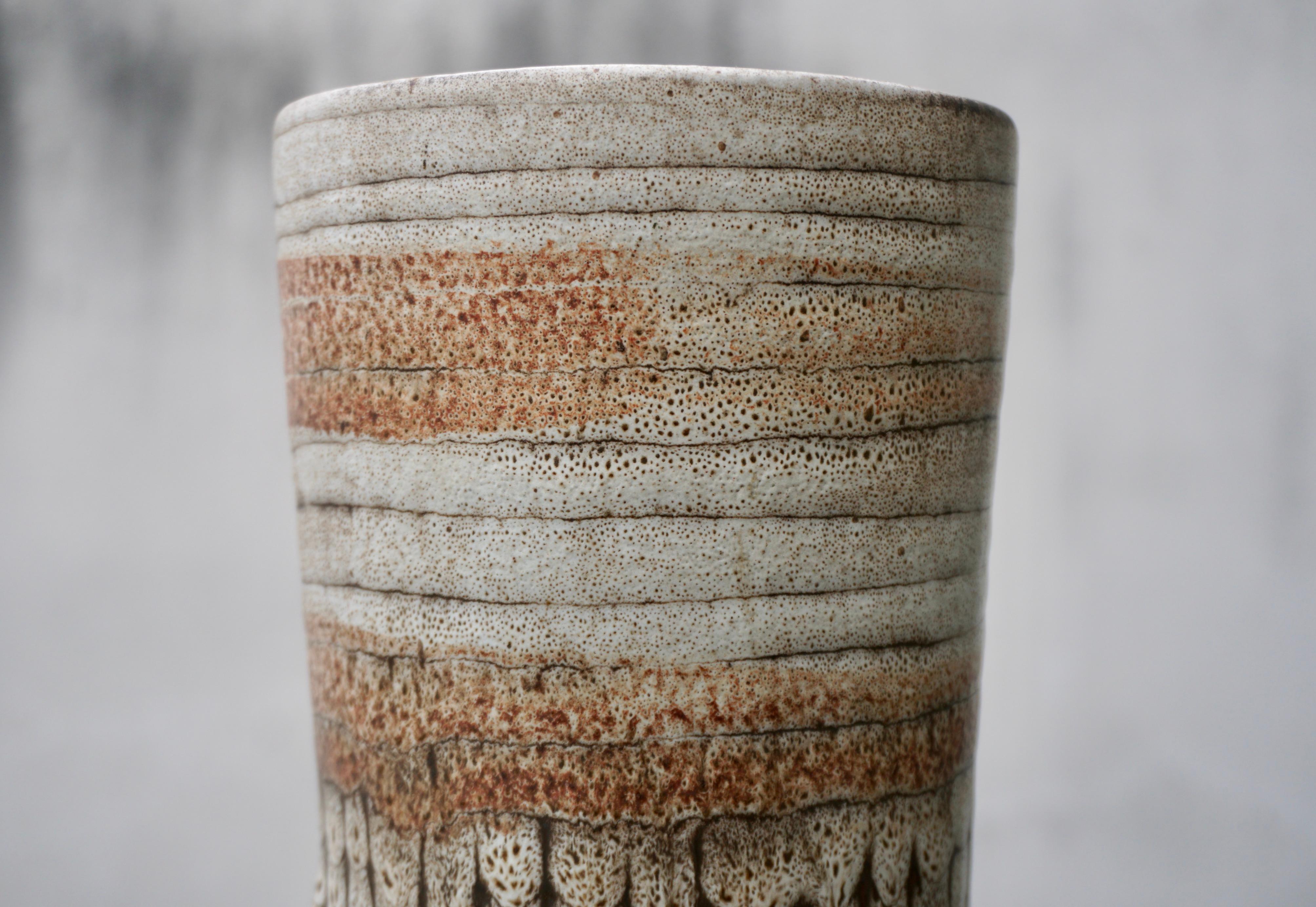 VIntage Scandinavian Ceramic Pottery Vase  For Sale 5