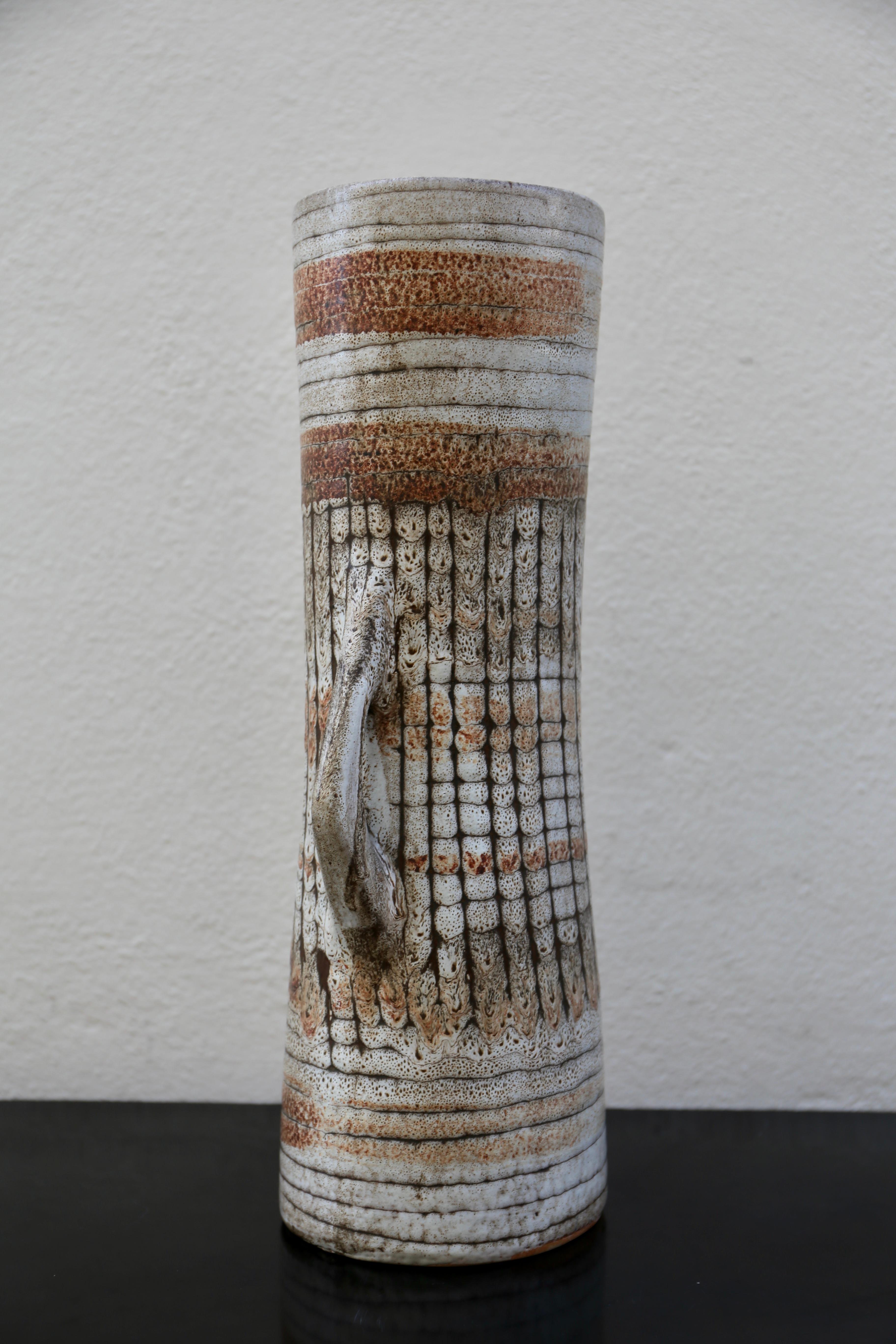Mid-Century Modern VIntage Scandinavian Ceramic Pottery Vase  For Sale
