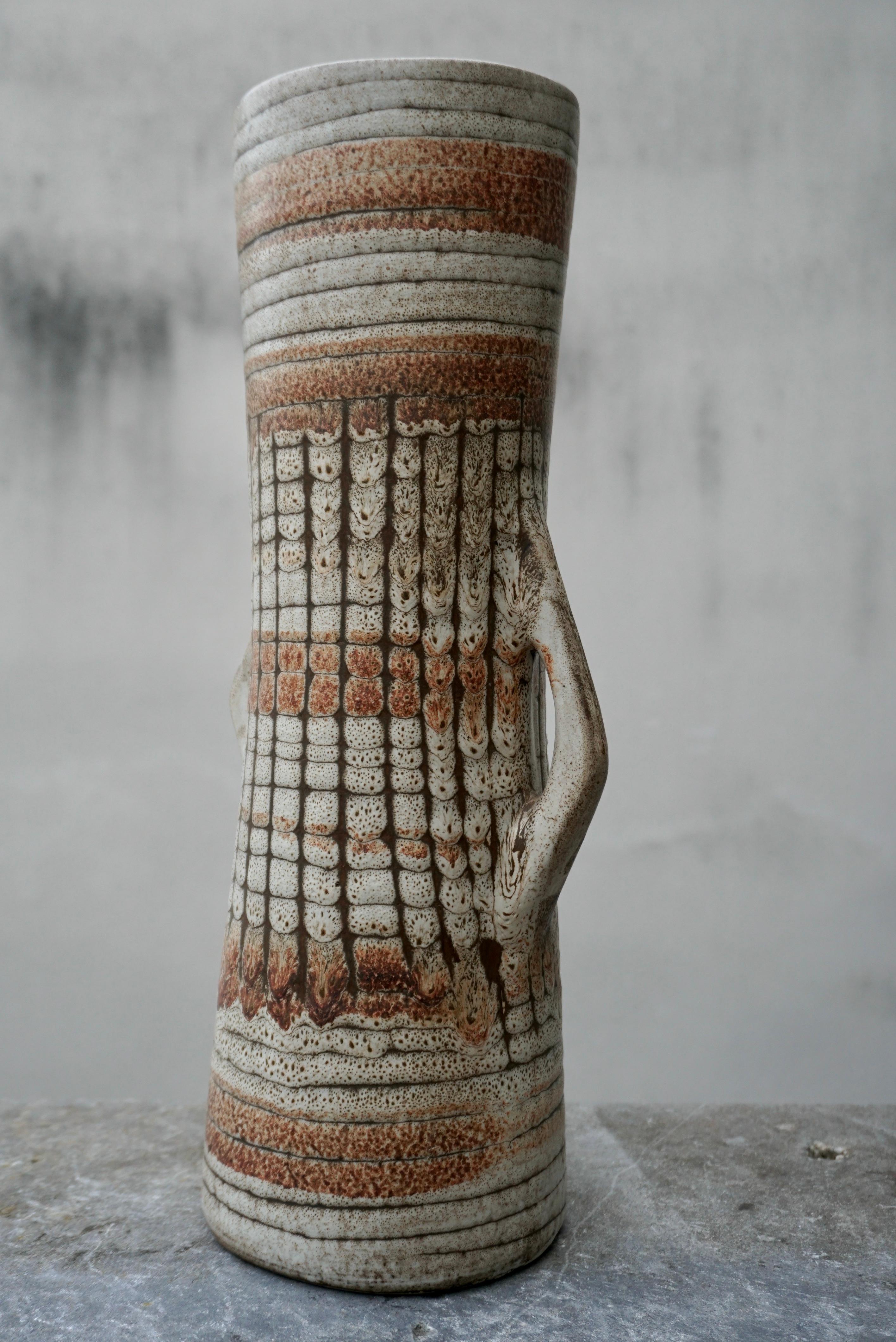 VIntage Scandinavian Ceramic Pottery Vase  For Sale 1