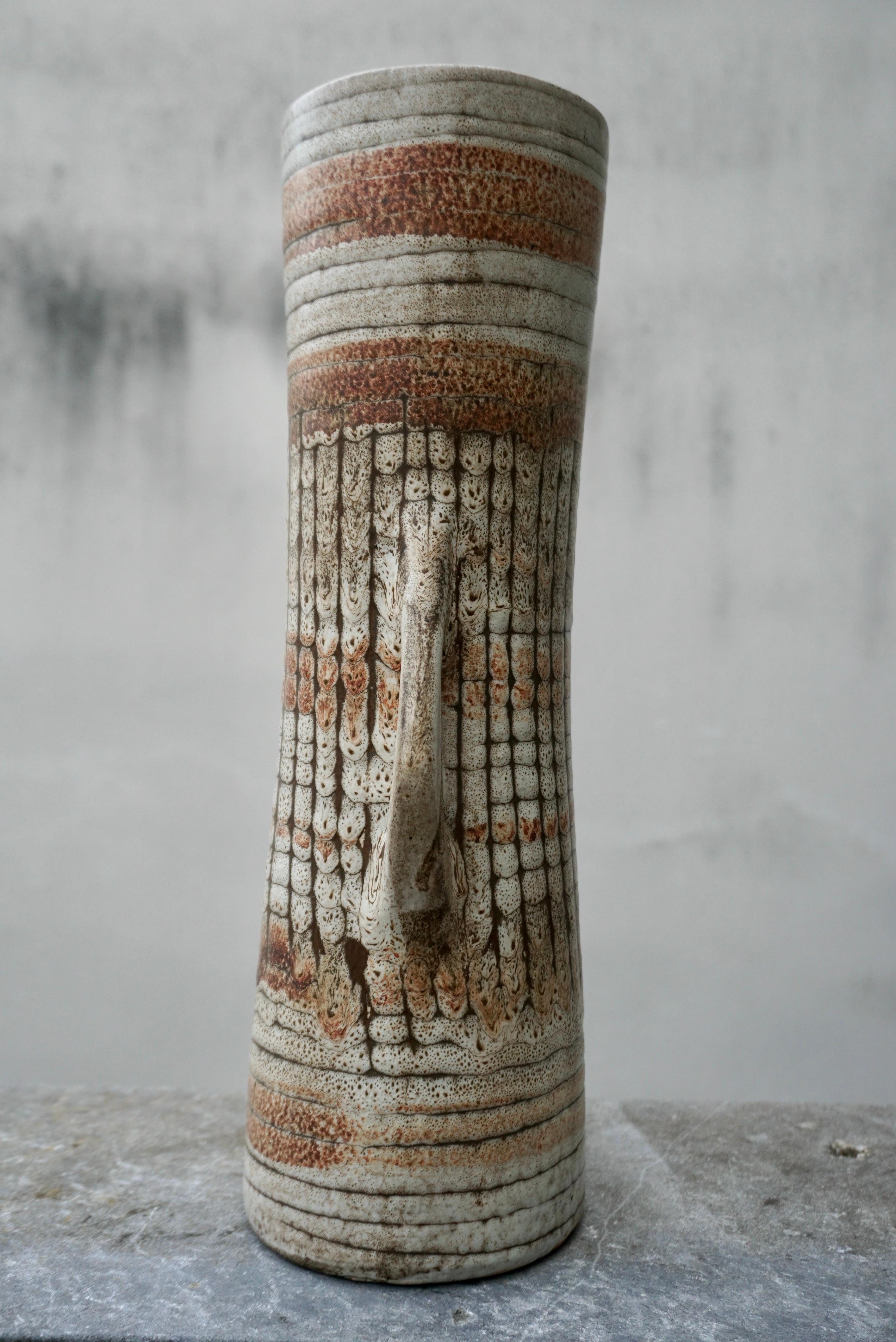VIntage Scandinavian Ceramic Pottery Vase For Sale 1