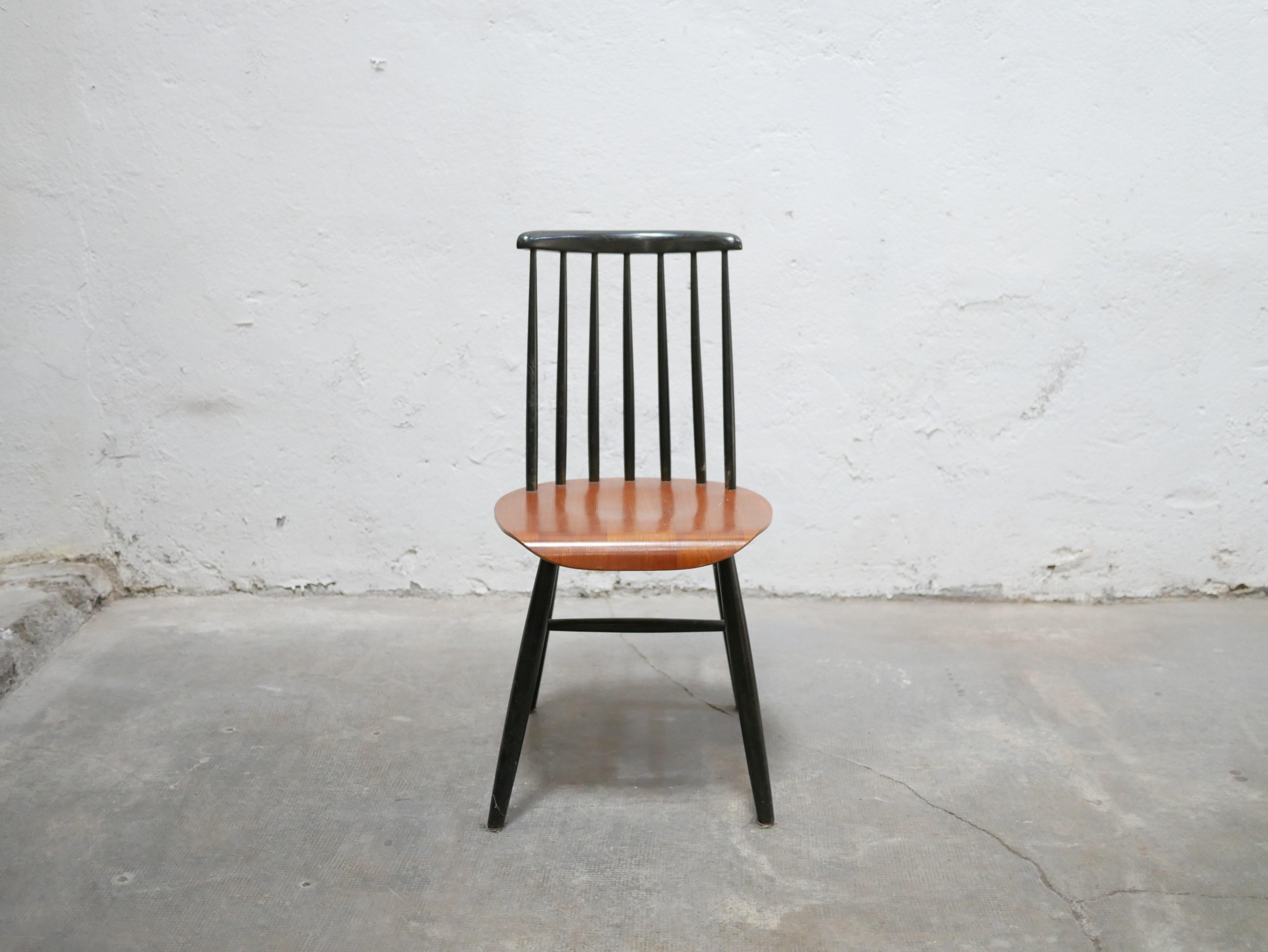 Vintage Scandinavian chair by I.Tapiovaara model Fanett For Sale 12