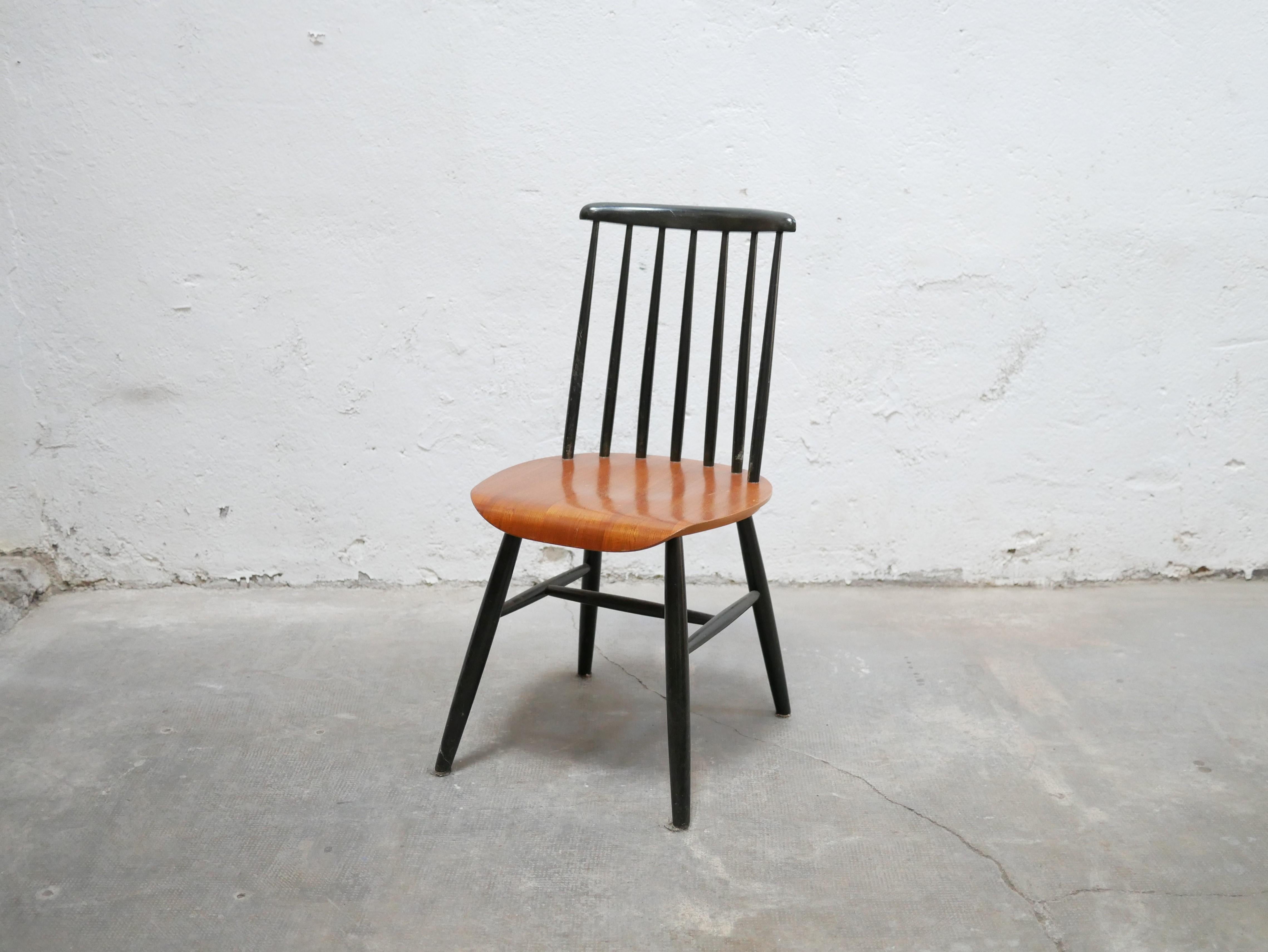 Vintage Scandinavian chair by I.Tapiovaara model Fanett In Good Condition For Sale In AIGNAN, FR