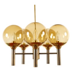 Vintage Scandinavian Chandelier by Svend Mejlstrøm for Mejlstrøm Belysning 1960s