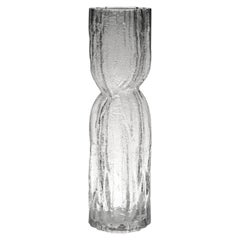 Vintage Scandinavian Clear Glass Vase by Christer Sjogren for Lindshammar