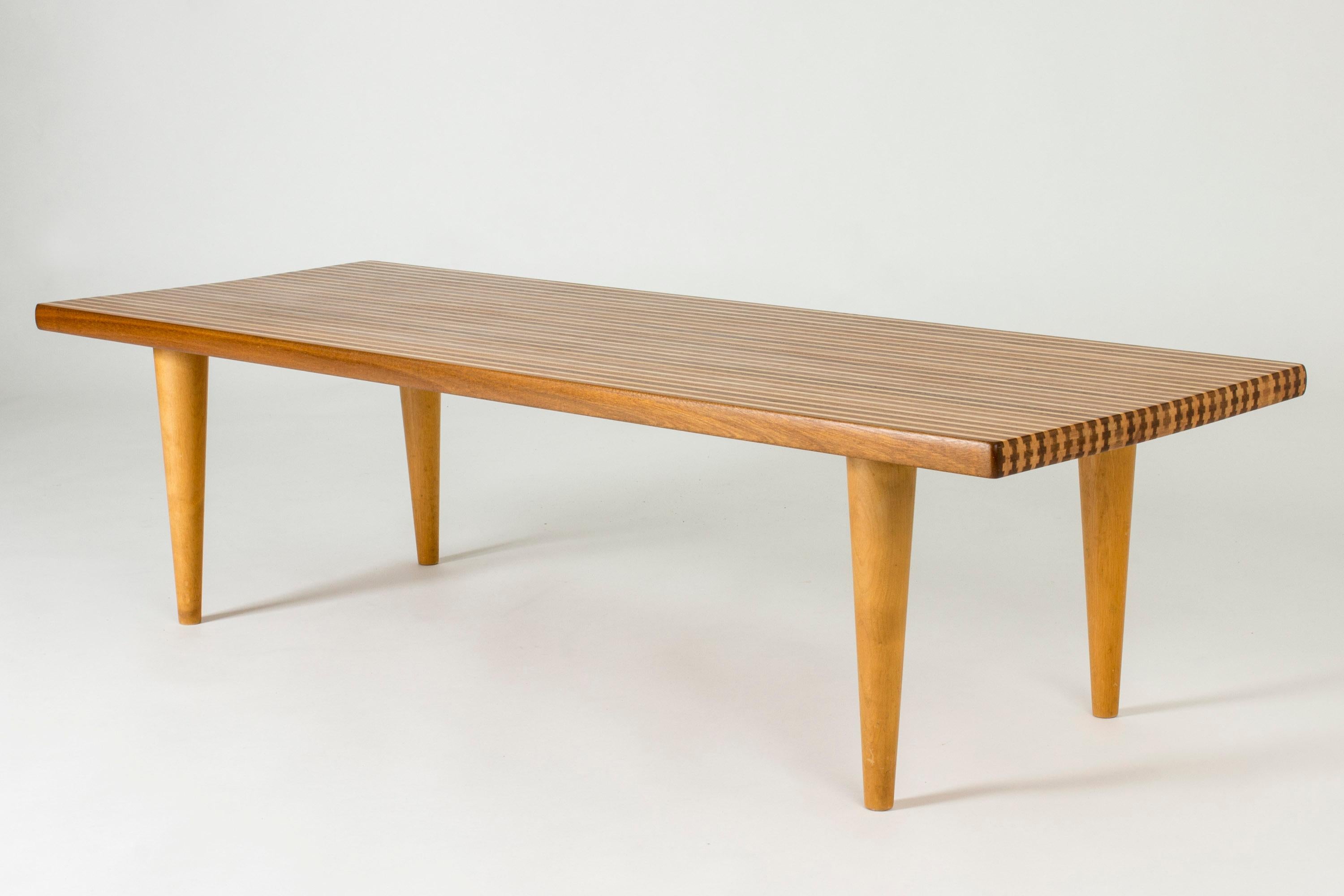 Vintage Scandinavian Coffee Table, Yngvar Sandström, Nordiska Kompaniet, 1950s In Excellent Condition For Sale In Stockholm, SE