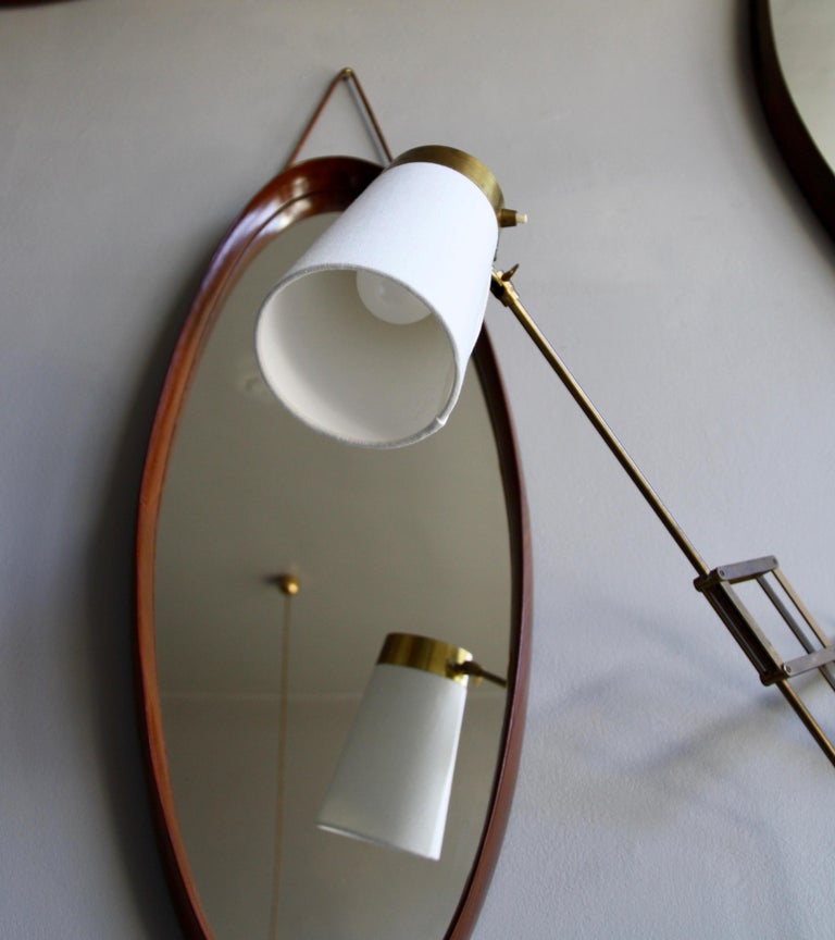 Vintage Scandinavian Concertina Articulated Brass Wall Light, Denmark