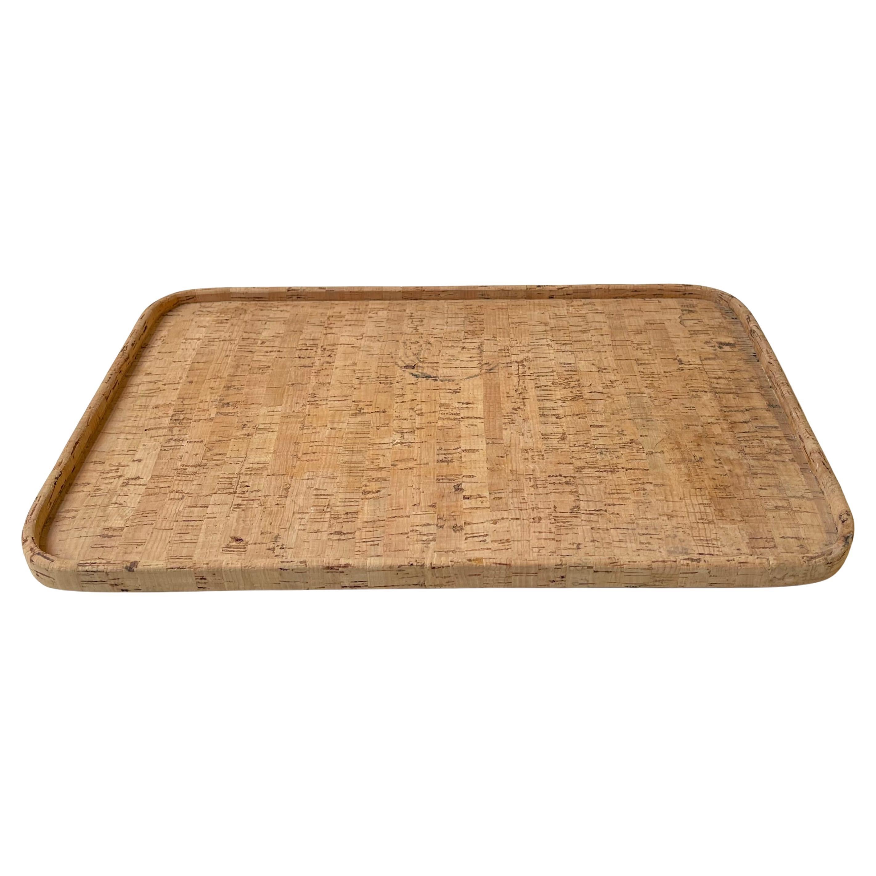 Skandinavisches Vintage-Kork-Tablett von Signe Persson-Melin, 1970er Jahre im Angebot