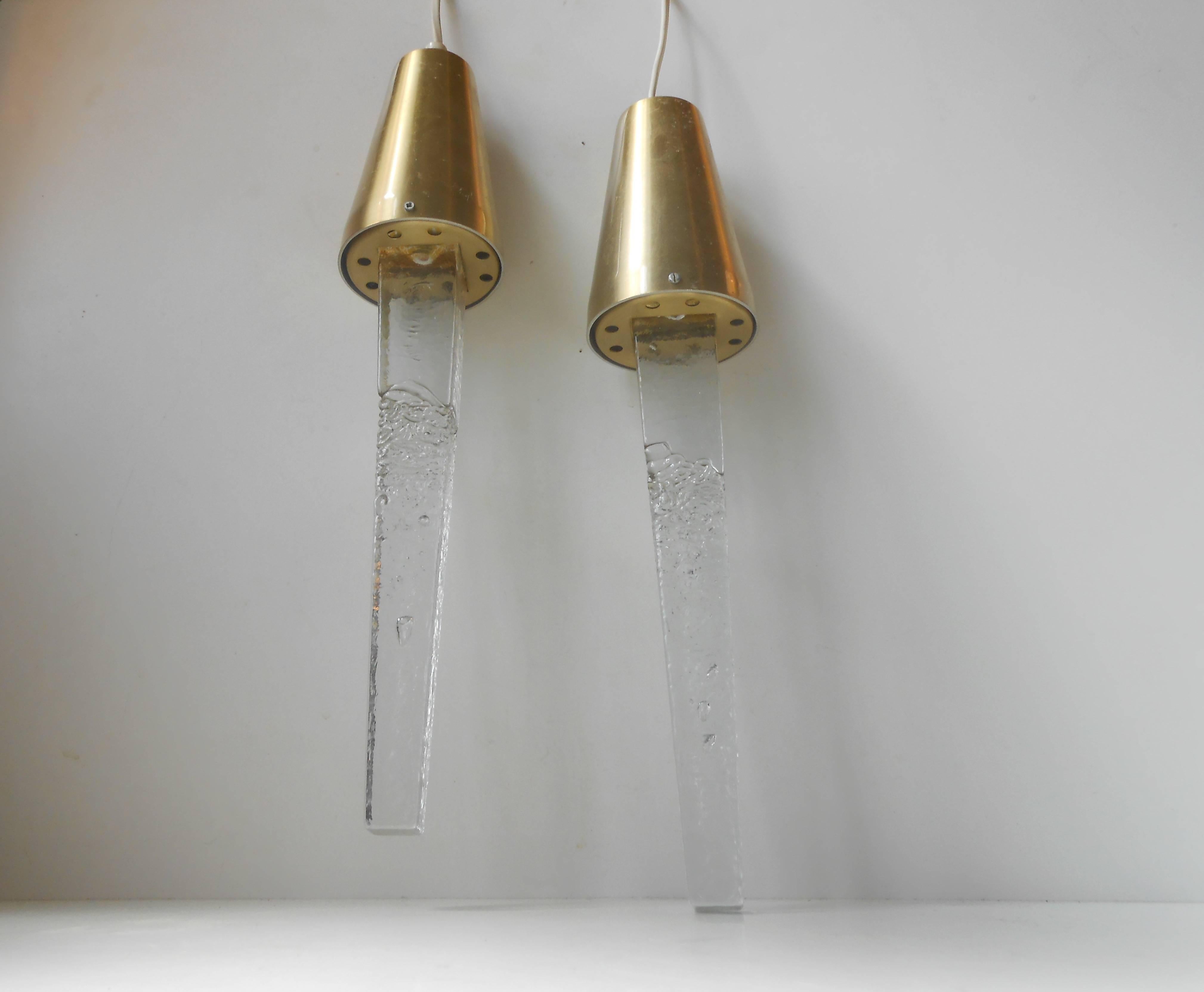 Intended as a decorative 'cosy'/ambient lighting in your Hallway or in a corner over your favorite midcentury easy chair or table, these lights bring character and edge to your interior. Designed and manufactured during the 1960s-1970s by Ateljé