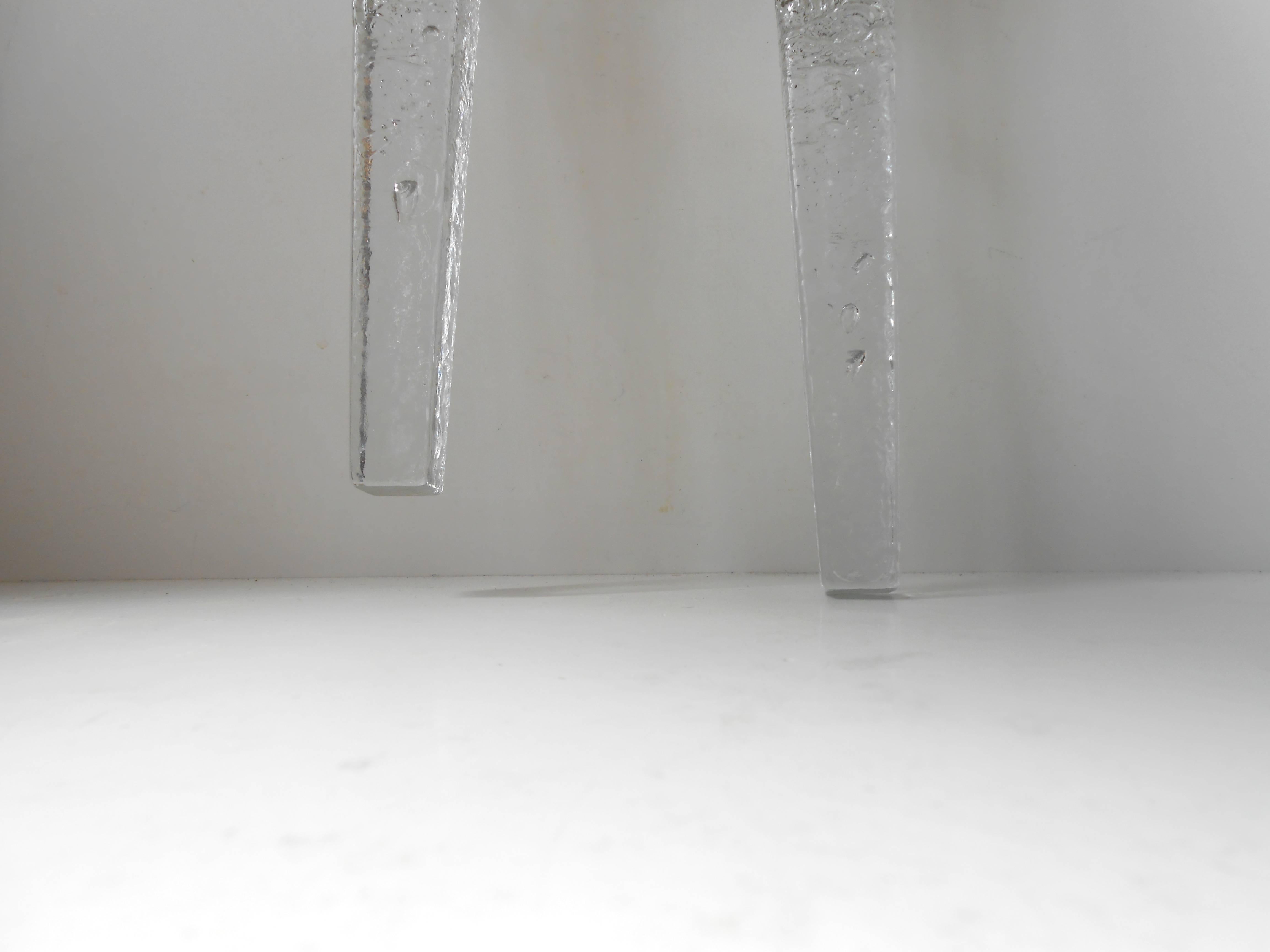 Anodized Vintage Scandinavian Crystal Icicle Pendant Lamps from Ateljé Engberg For Sale