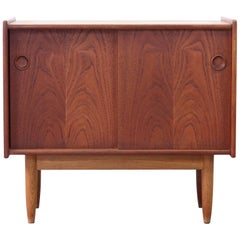 Cabinet vintage de design scandinave en teck et chêne:: Danemark:: 1960