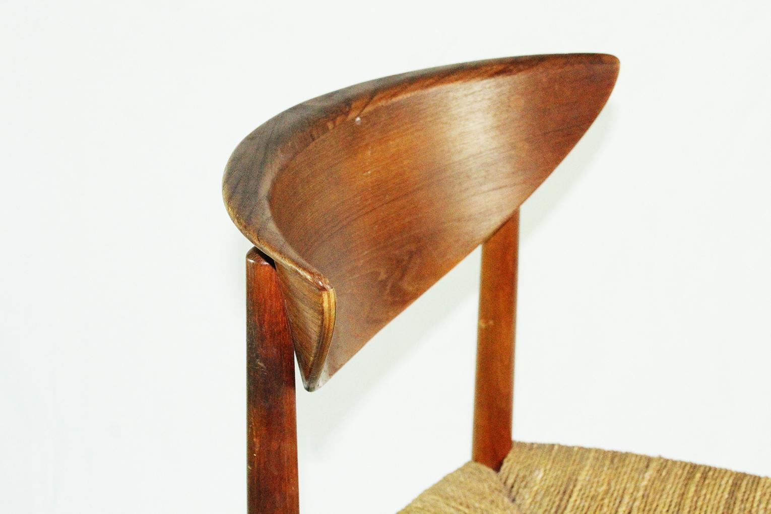Vintage Scandinavian Dining Chair Teak Design by Peter Hvidt and Orla Mølgaard 4