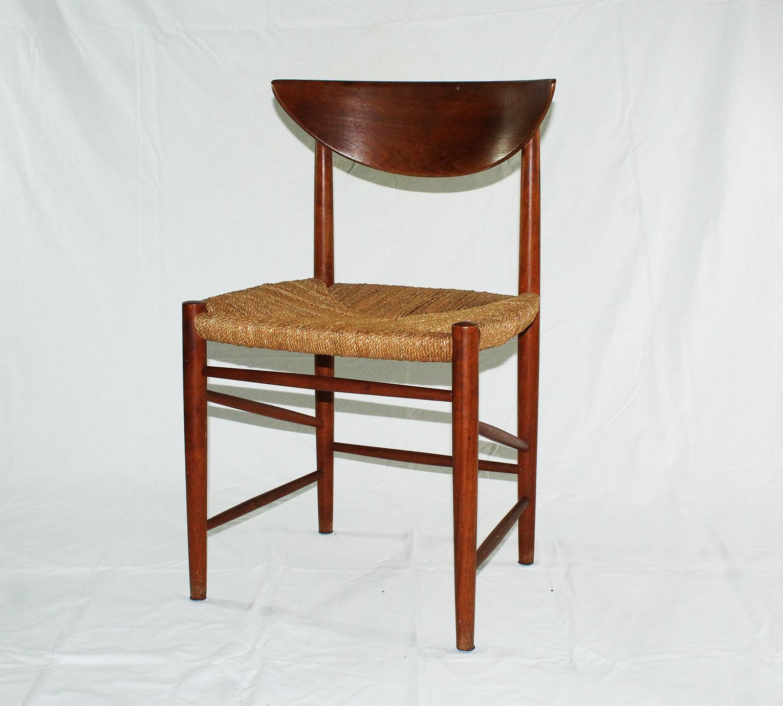 Vintage Scandinavian Dining Chair Teak Design by Peter Hvidt and Orla Mølgaard 5