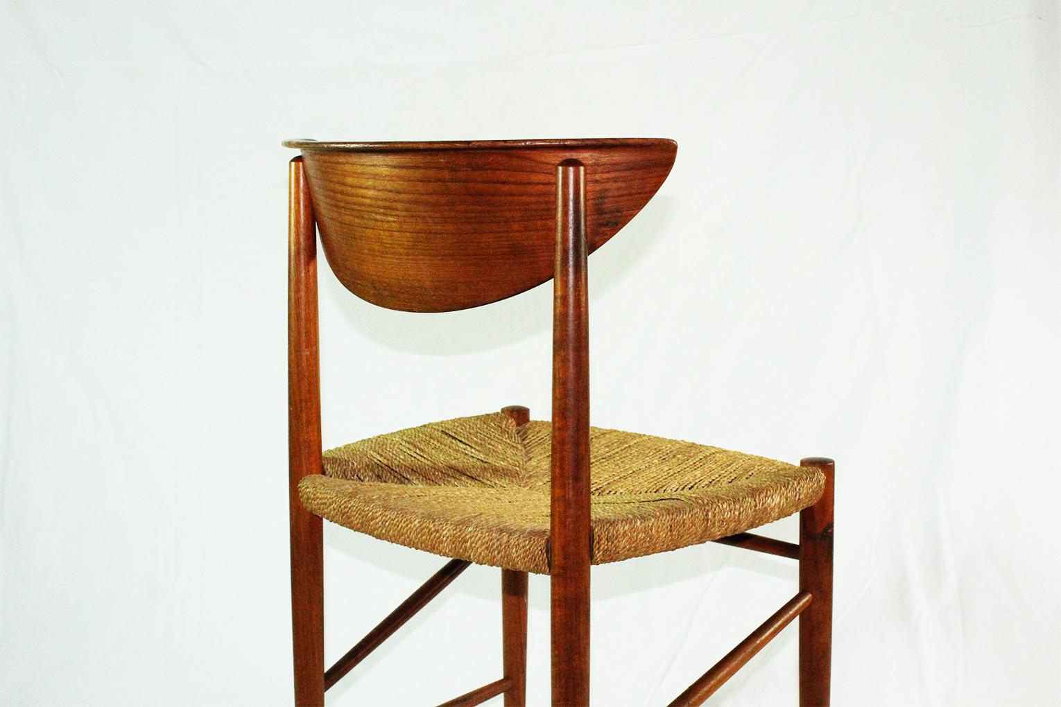 Vintage Scandinavian Dining Chair Teak Design by Peter Hvidt and Orla Mølgaard 1