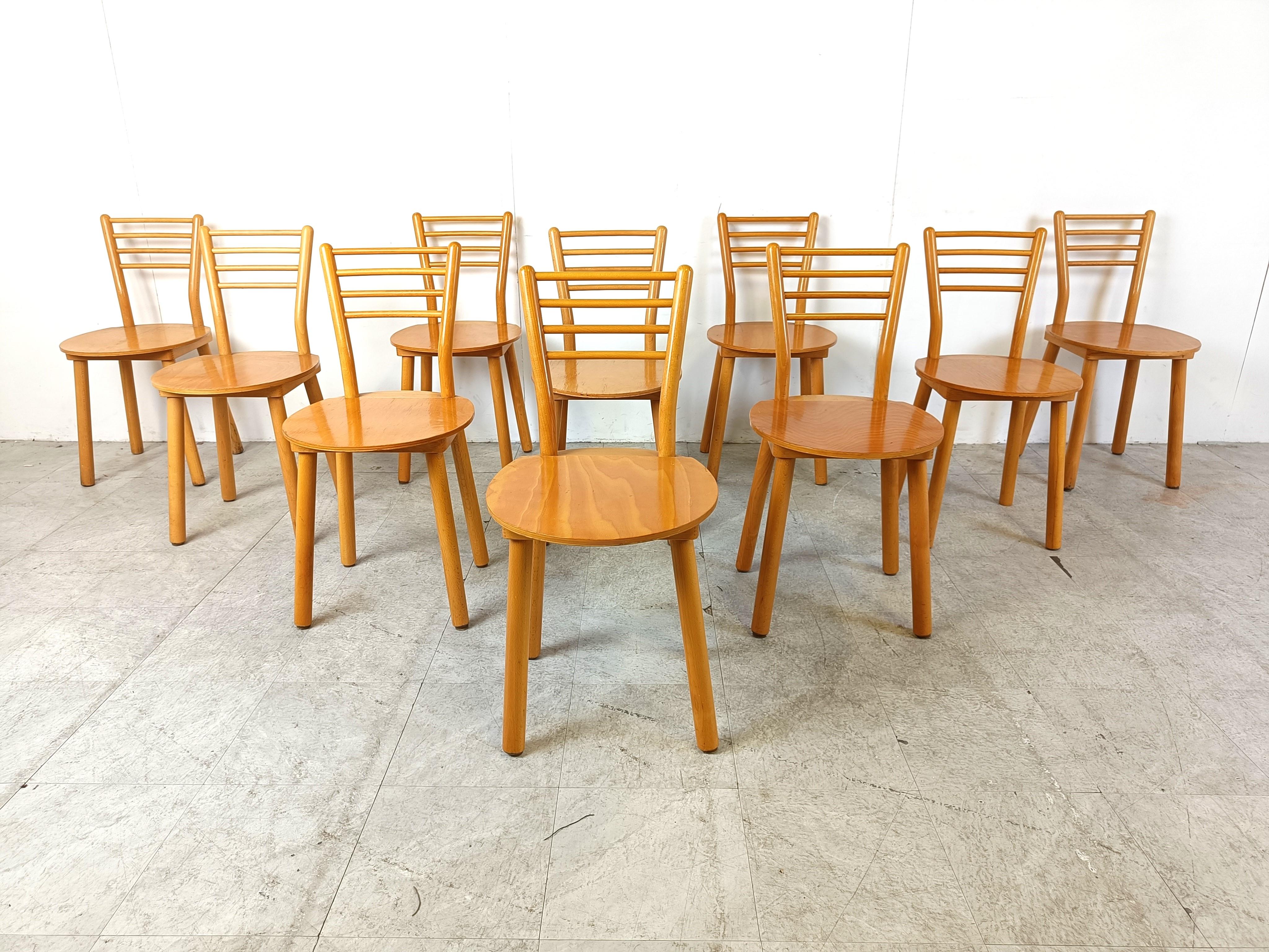 Vintage scandinavian dining chairs, 1970s For Sale 4
