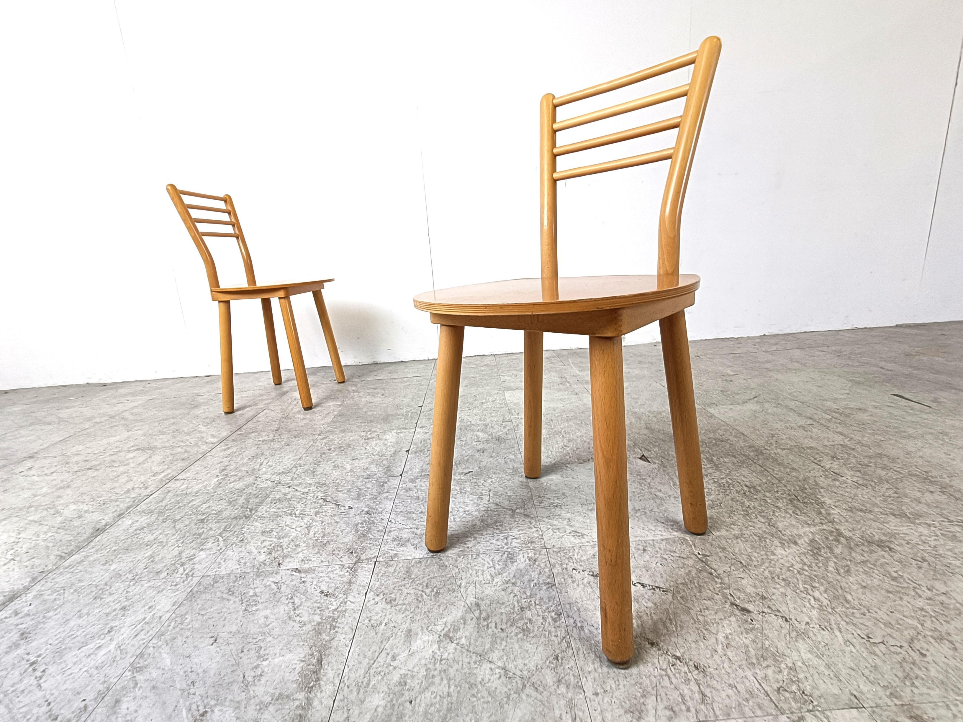Vintage scandinavian dining chairs, 1970s For Sale 6