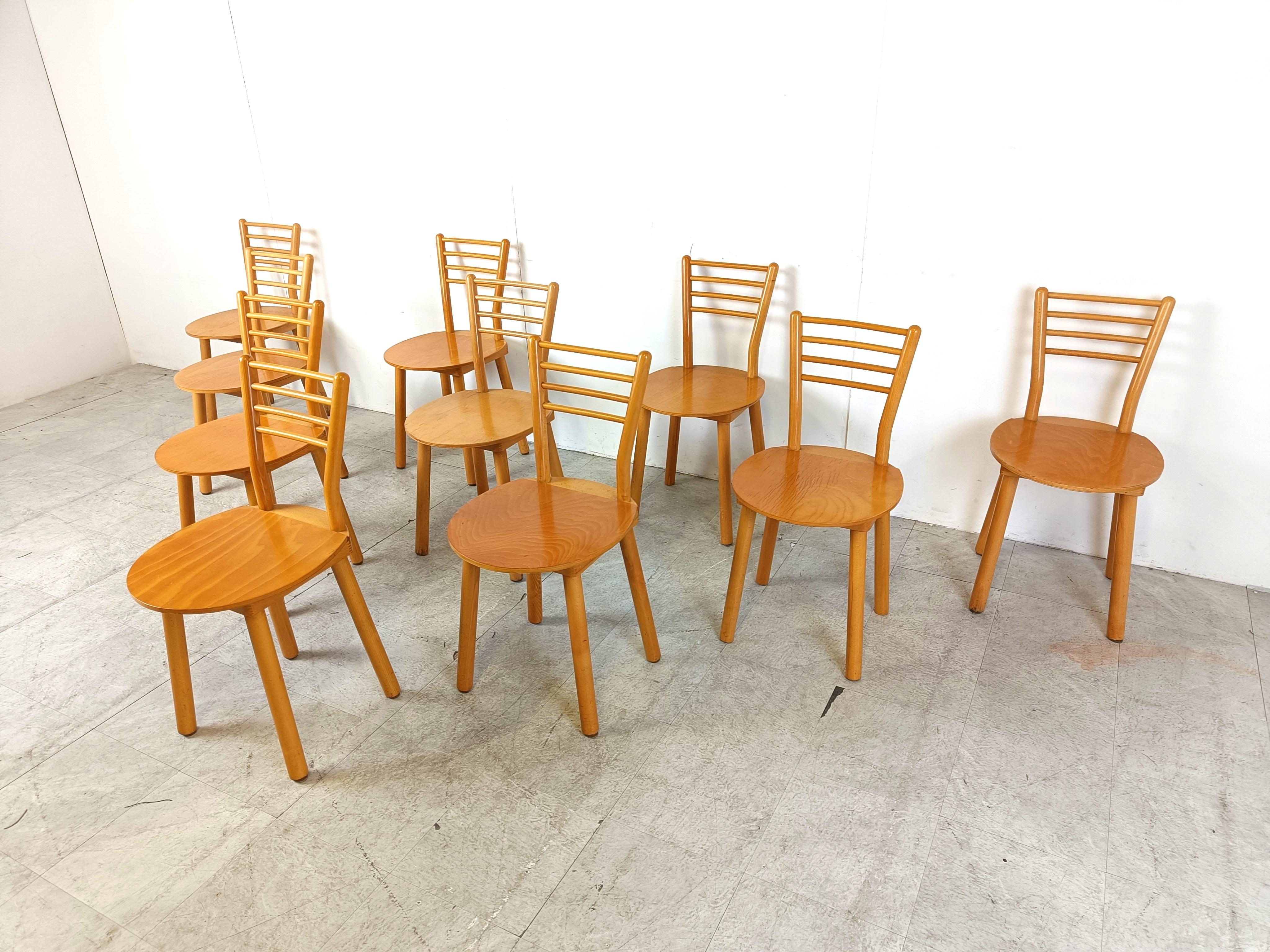Vintage scandinavian dining chairs, 1970s In Good Condition For Sale In HEVERLEE, BE