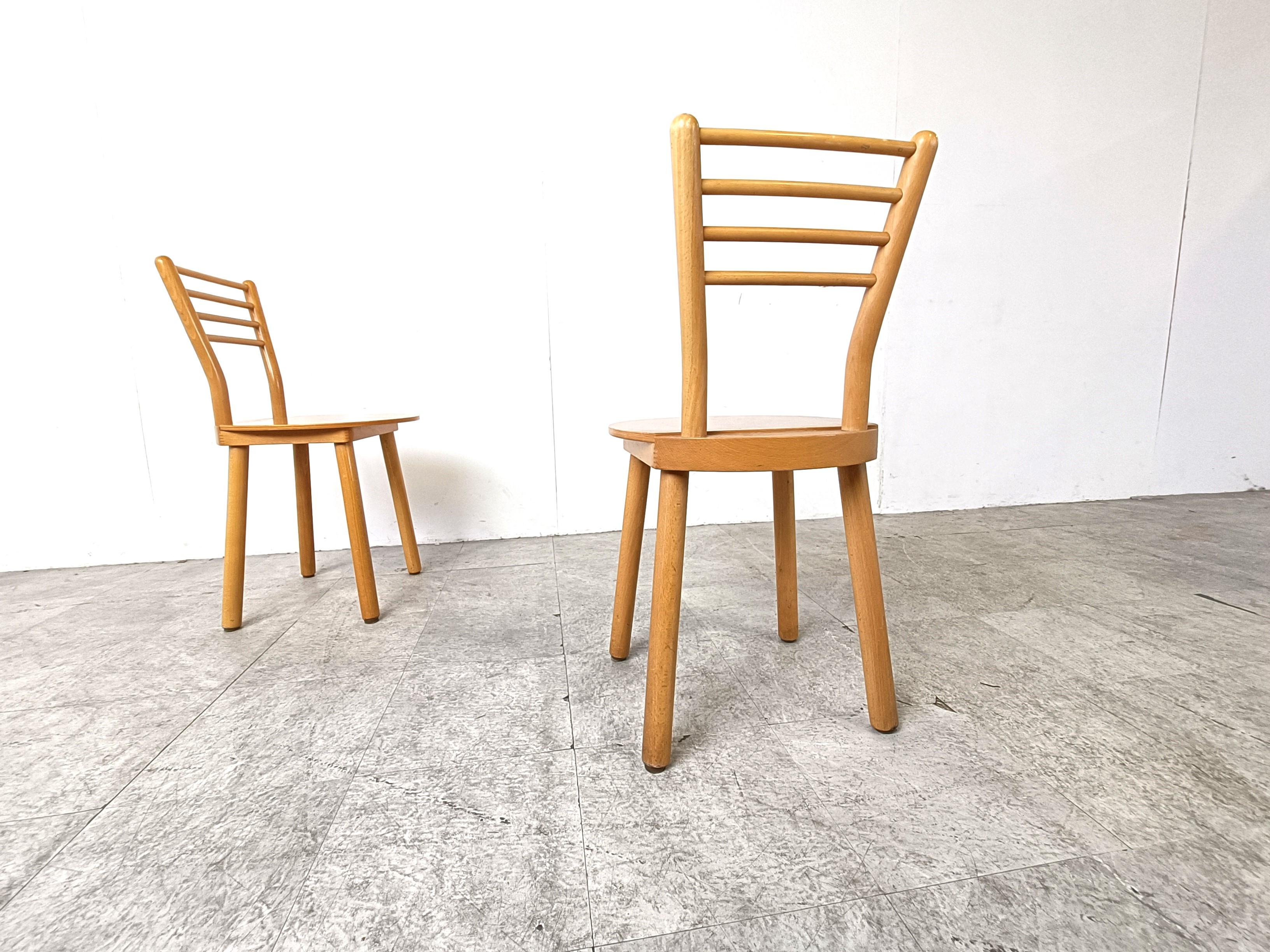 Vintage scandinavian dining chairs, 1970s For Sale 2