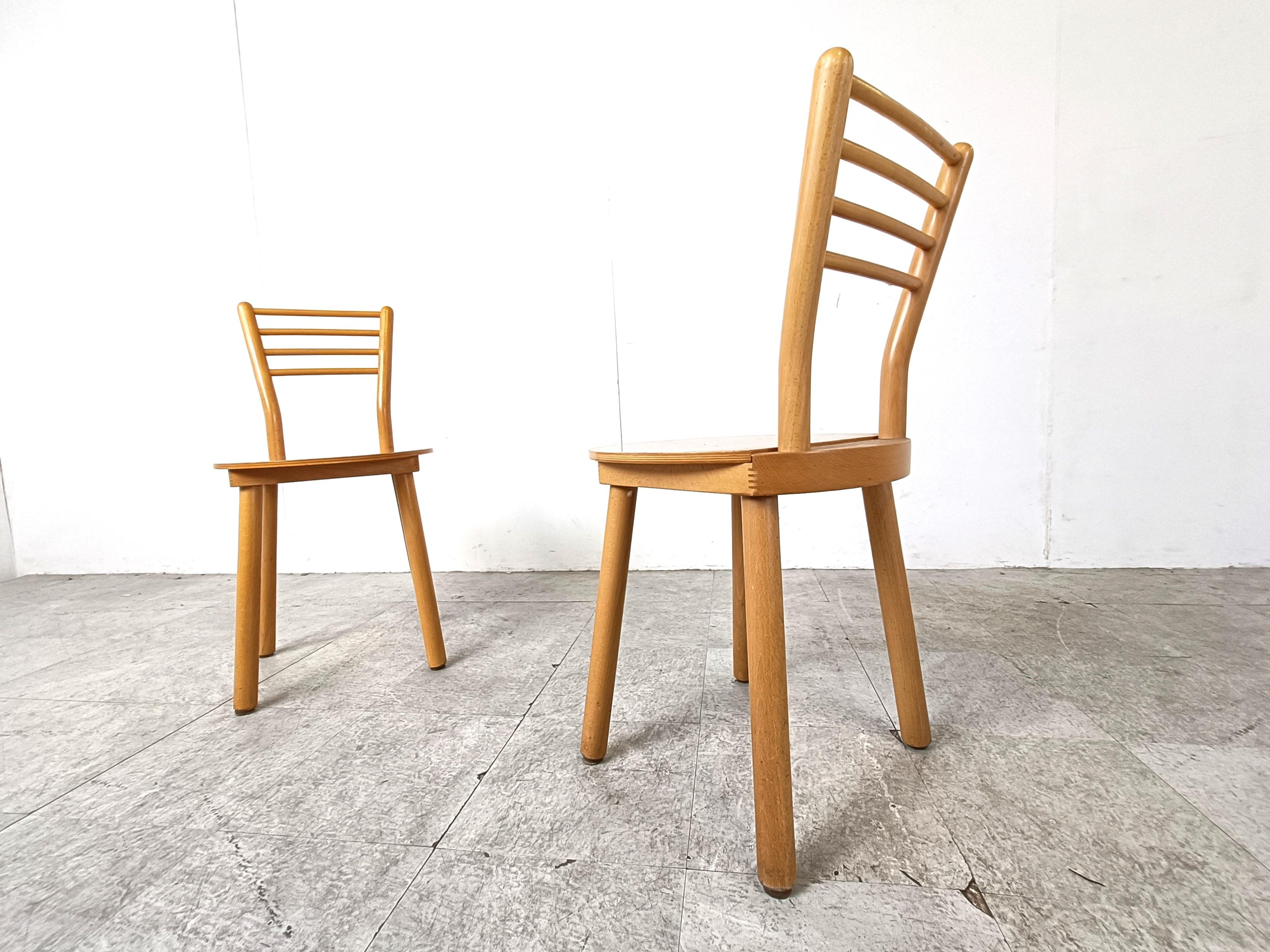 Vintage scandinavian dining chairs, 1970s For Sale 3