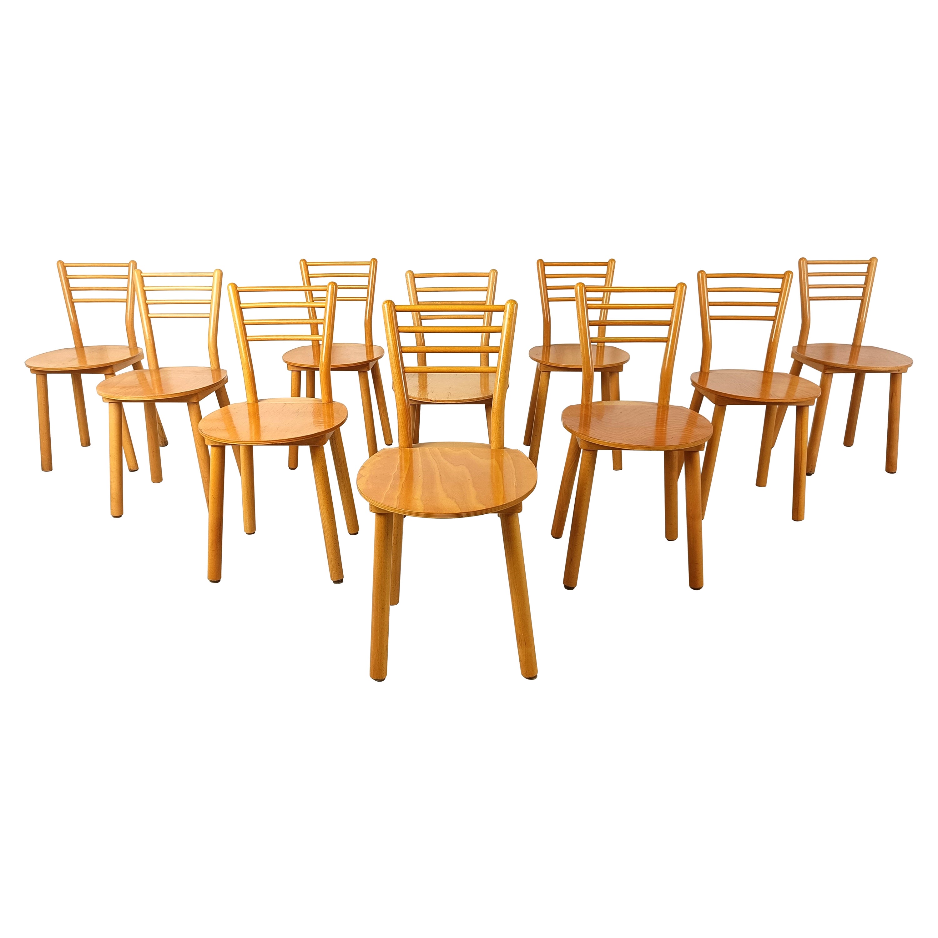 Sedie da pranzo scandinave vintage, anni '70