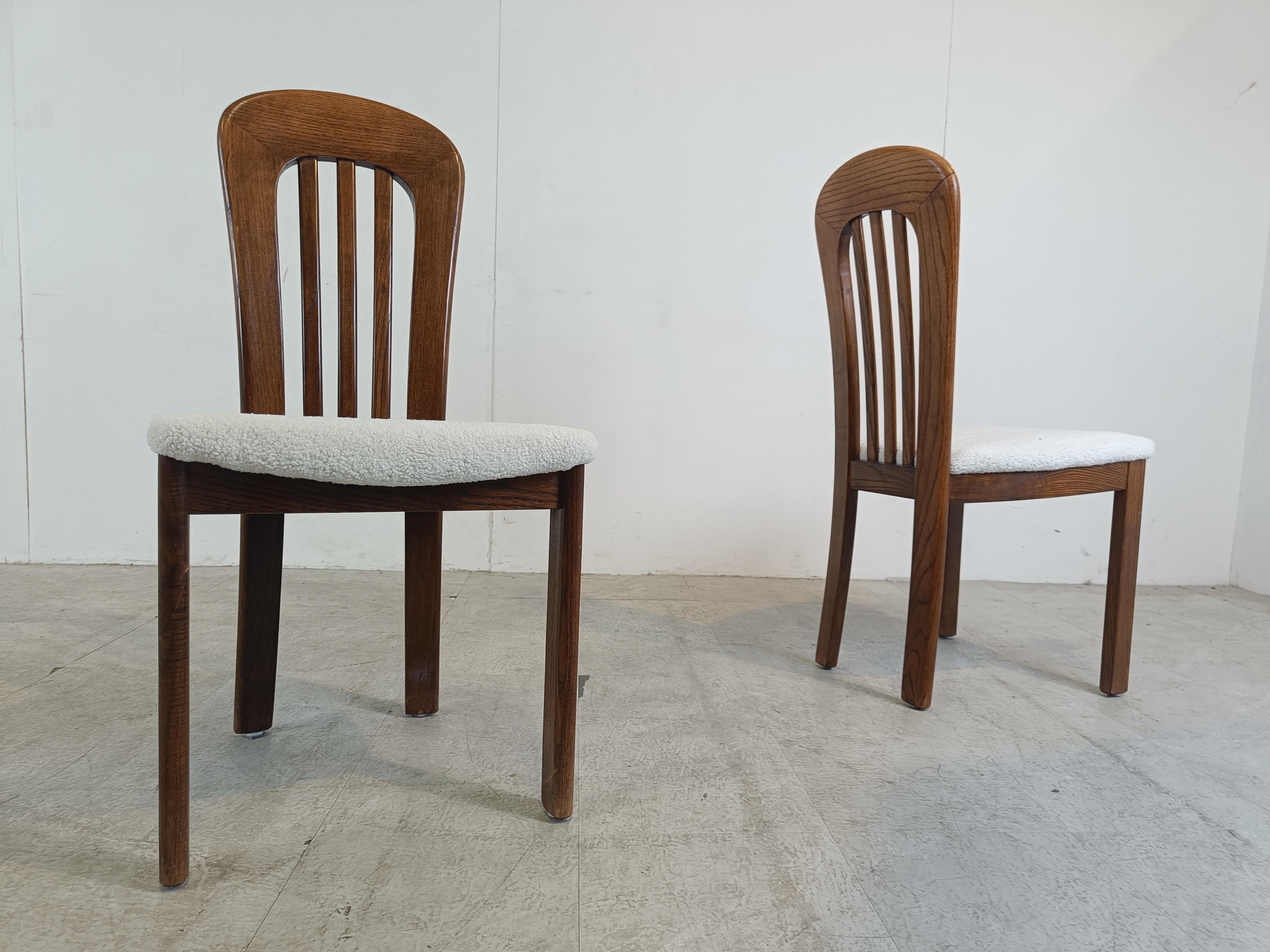Vintage scandinavian dining chairs, set of 6 - 1960s  For Sale 3