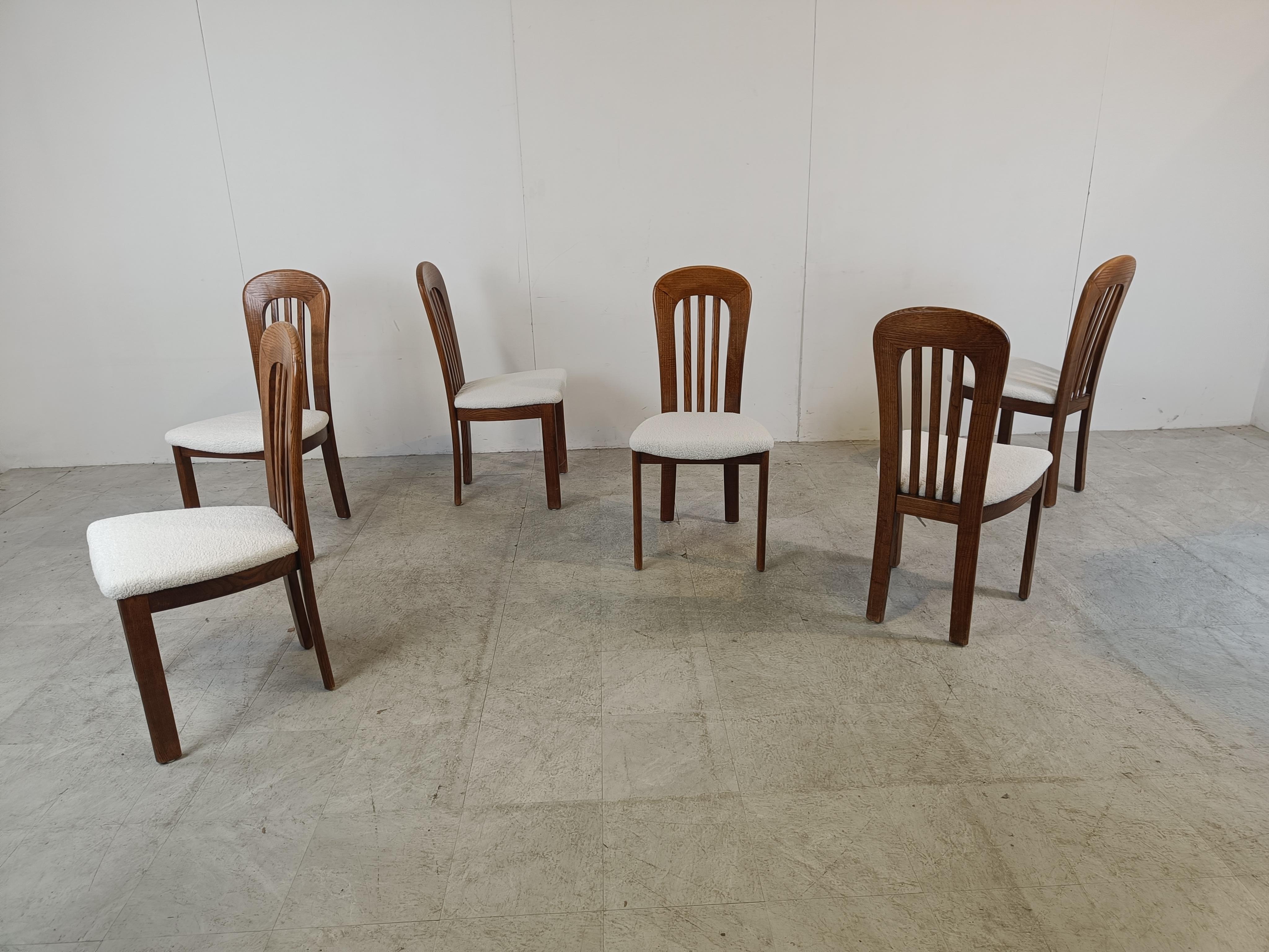 Vintage scandinavian dining chairs, set of 6 - 1960s  For Sale 1