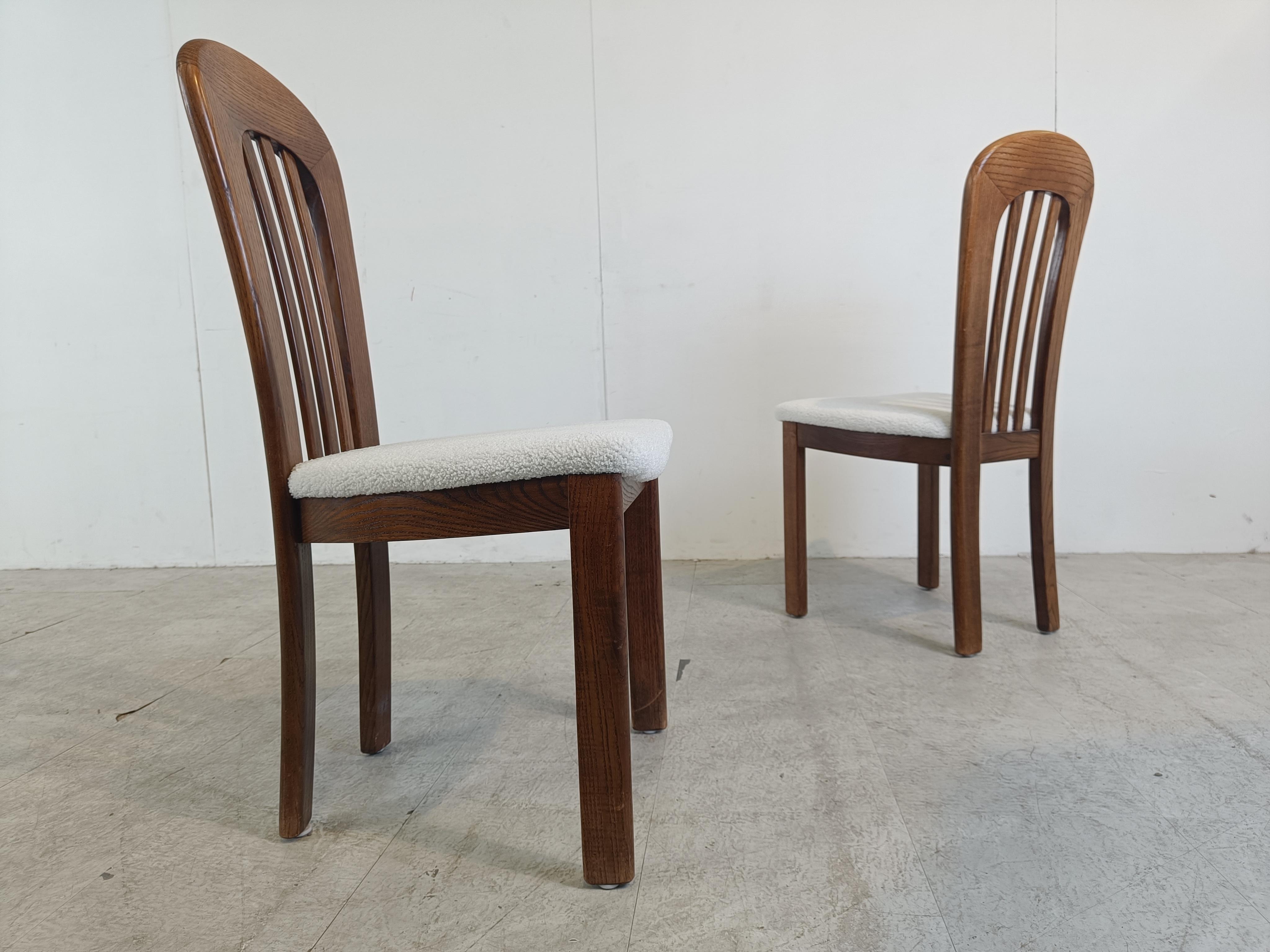 Vintage scandinavian dining chairs, set of 6 - 1960s  For Sale 2