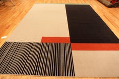 Vintage Scandinavian Ege Art Line Rug.9 ft 10 in x 13 ft 3in