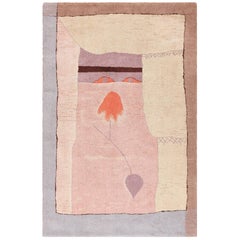 Vintage Scandinavian Ege Art Line Paul Klee Arab Song Rug. Size: 6' x 9' 2"