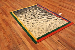 Nazmiyal Collection Vintage Scandinavian Ege Rug "Hurricane" 4ft 7in x 6ft 8in